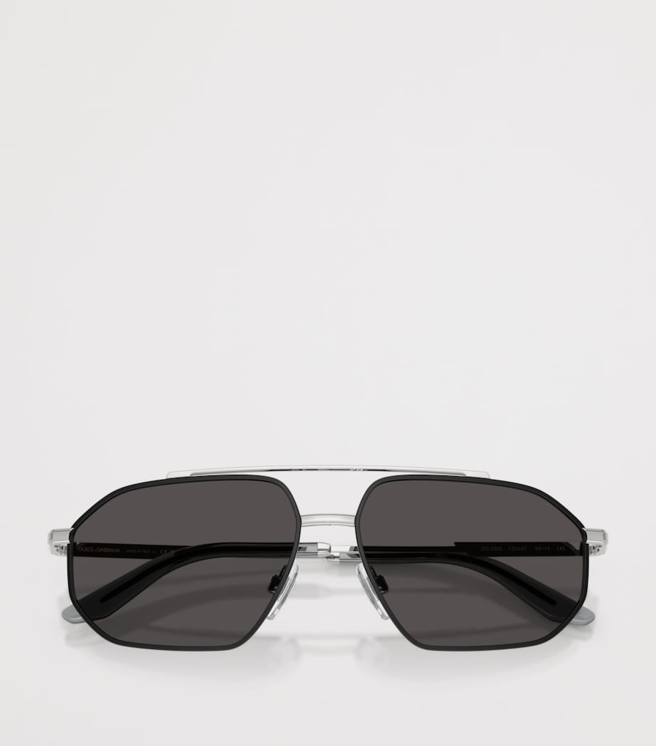 Dolce&Gabbana Metal Pilot Sunglasses Silver Image 5
