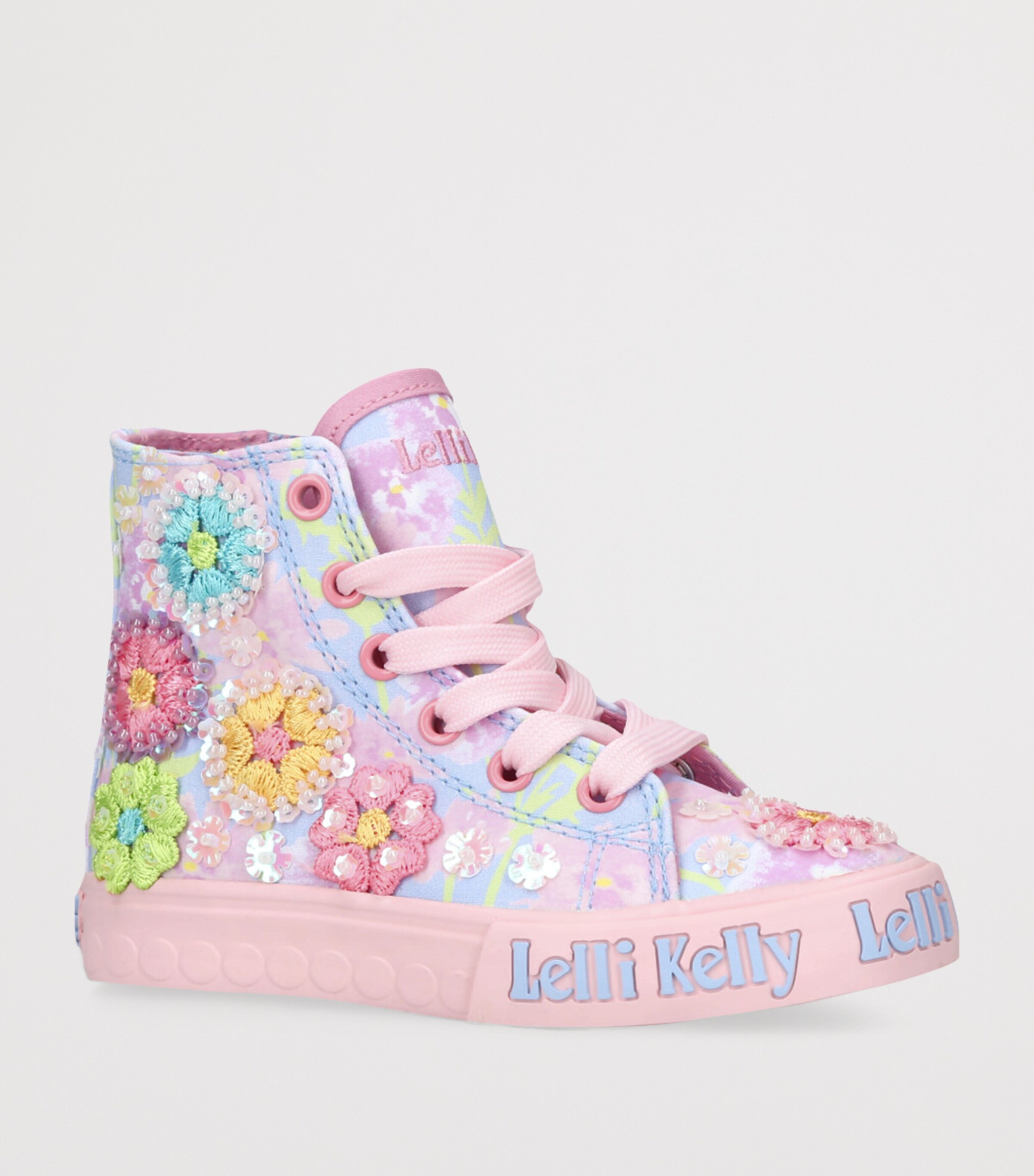 Lelli Kelly Canvas Eloise Sneakers Lilac Image 3