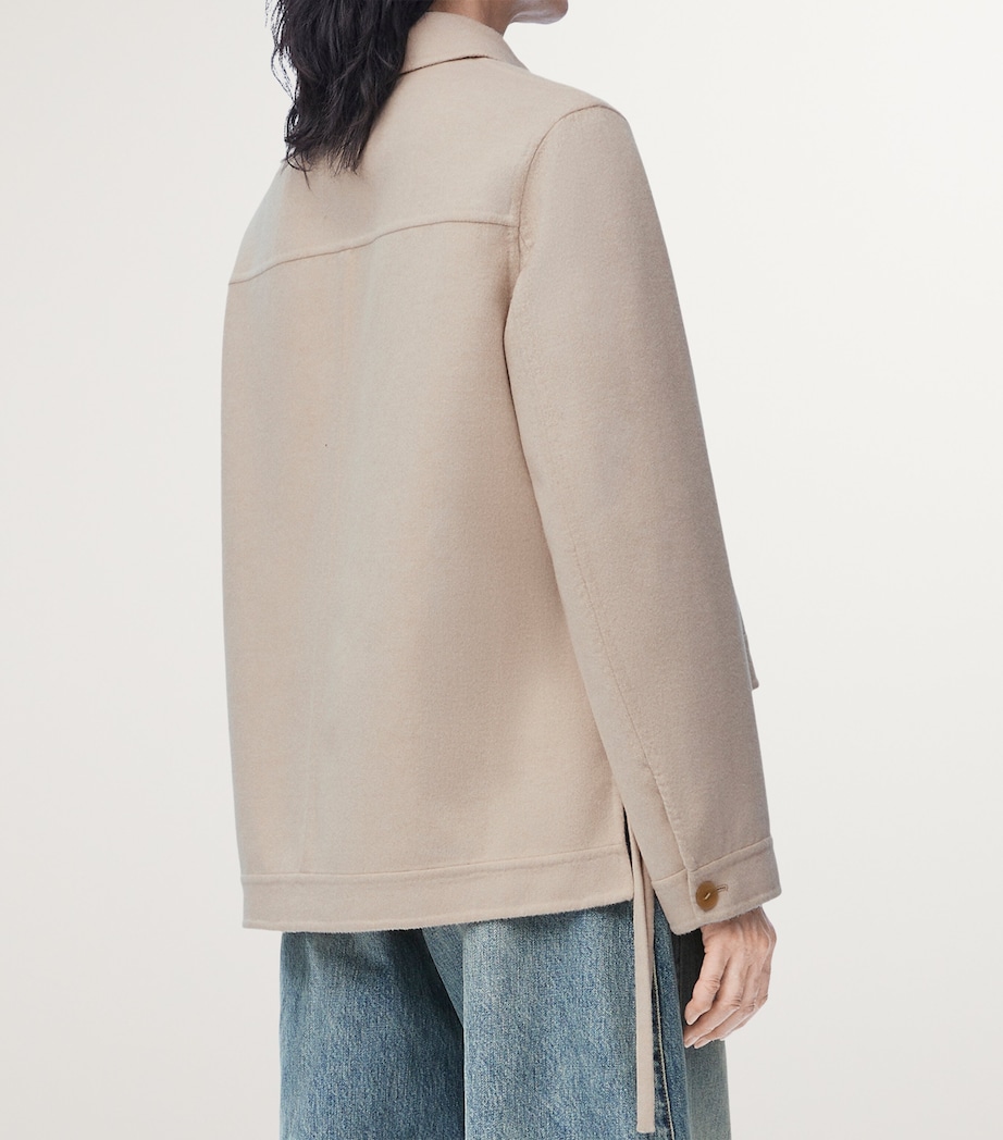 Wool-Cashmere Workwear Jacket LIGHT BEIGE MELANGE Image 4