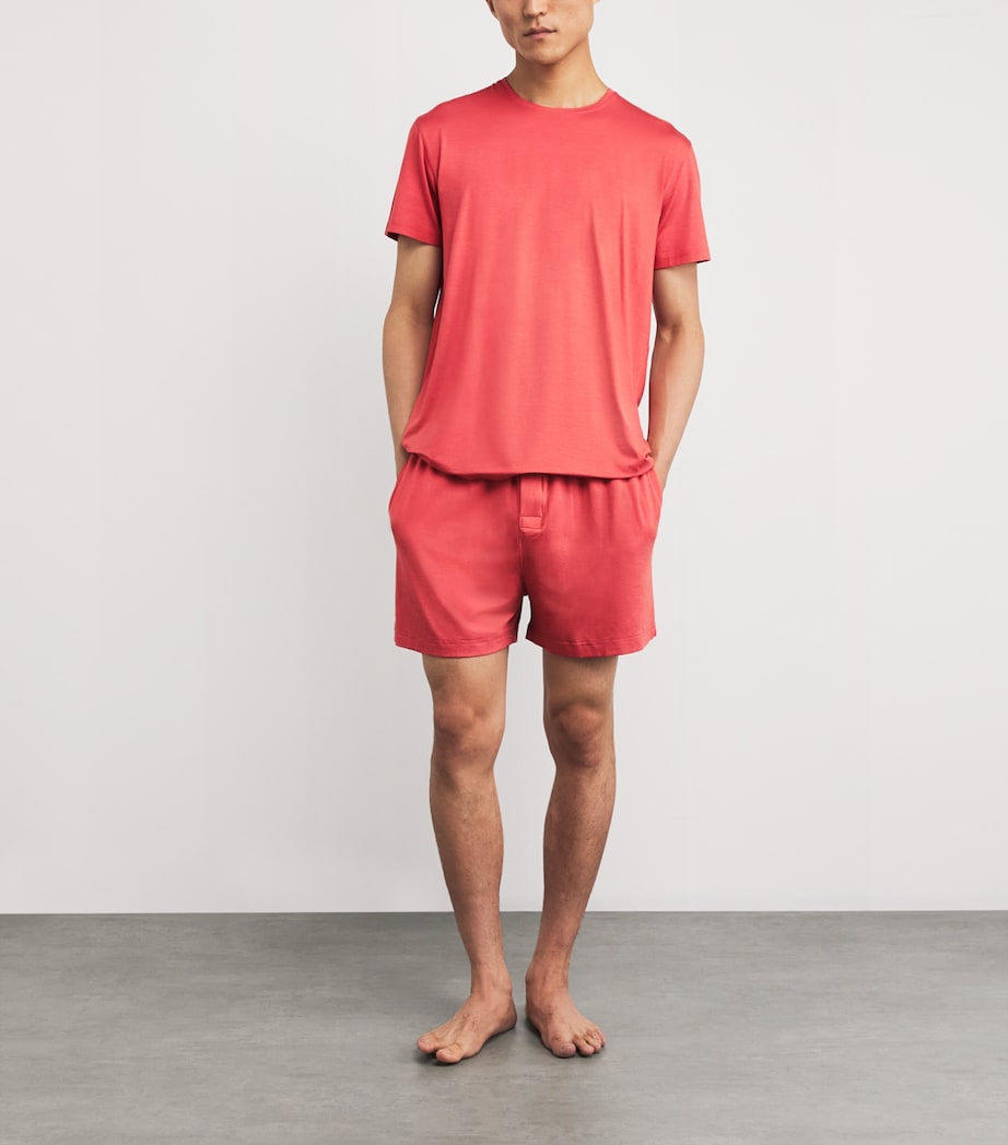 Micromodal T-Shirt 020 RED Image 2