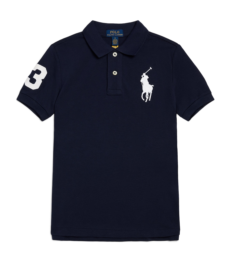 Ralph Lauren Kids Slim-Fit Polo Player Polo Shirt (5-7 Years) Navy Image 1
