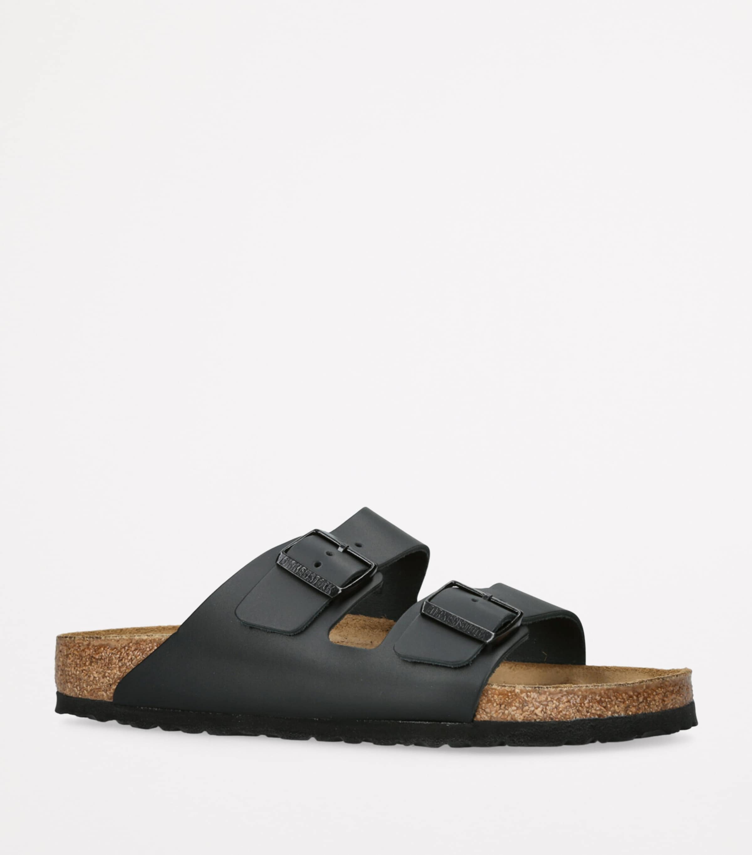 Birkenstock Leather Arizona Sandals Black Image 4