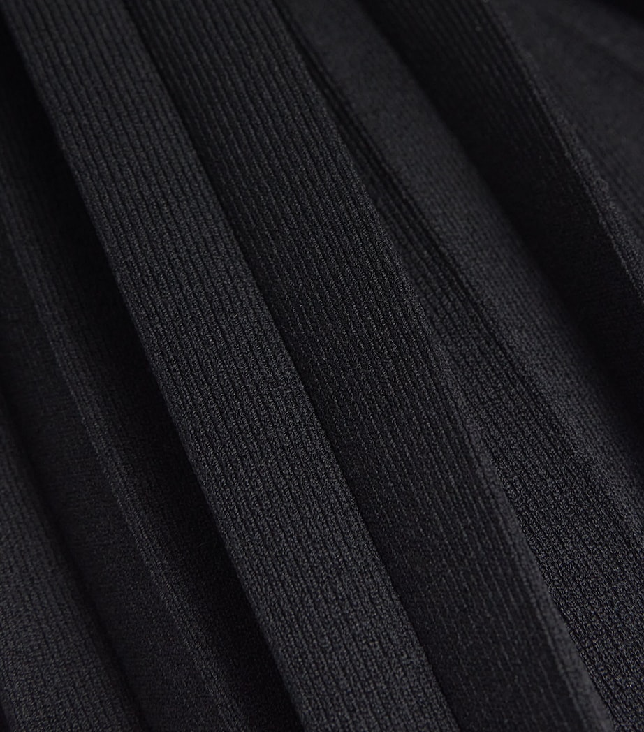 Knitted Midi Dress BLACK Image 5