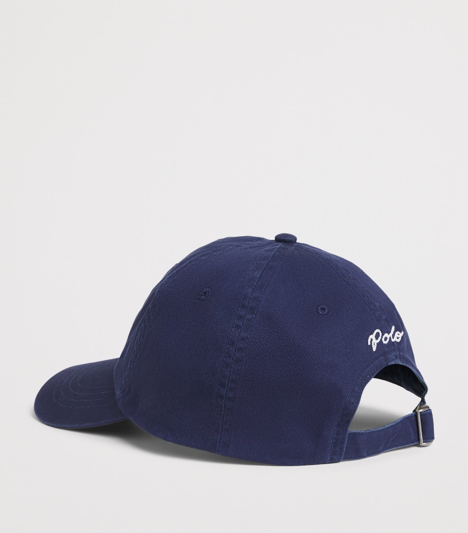 Polo Ralph Lauren Cotton Twill NY Patch Baseball Cap Newport Navy Image 3