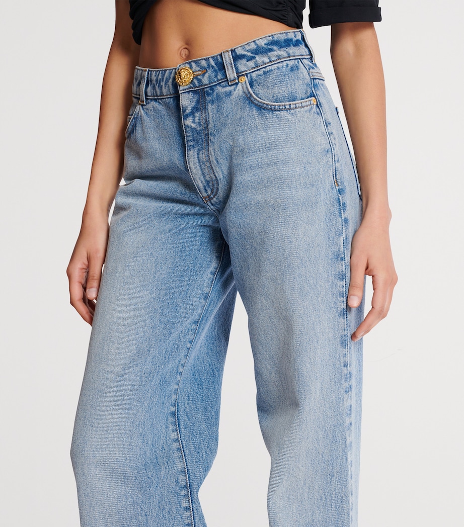 Straight-Leg Jeans 6AW BLEU JEAN DELAV Image 2