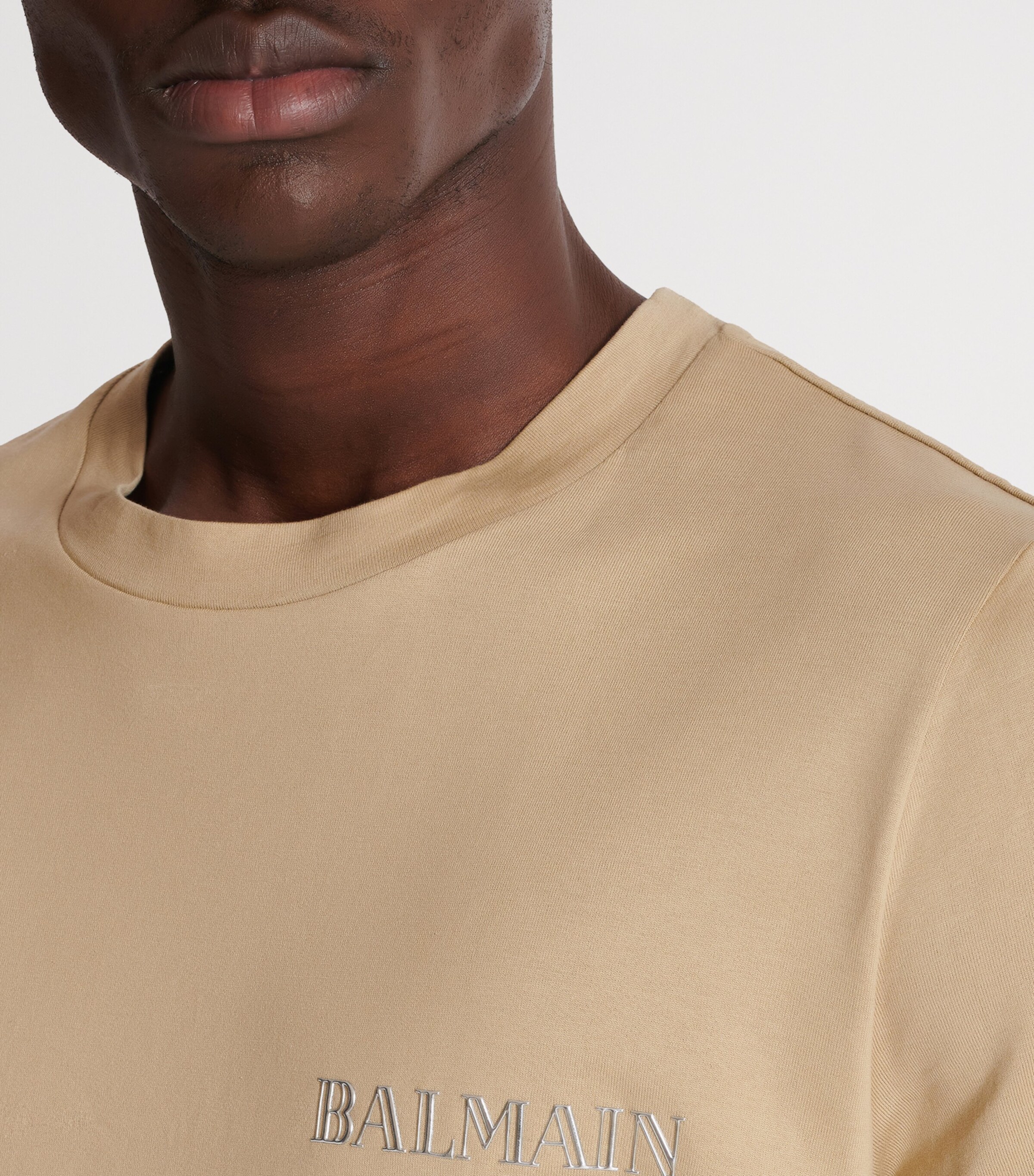 Cotton Vintage Logo T-Shirt WAI CAMEL/ARGENT Image 8