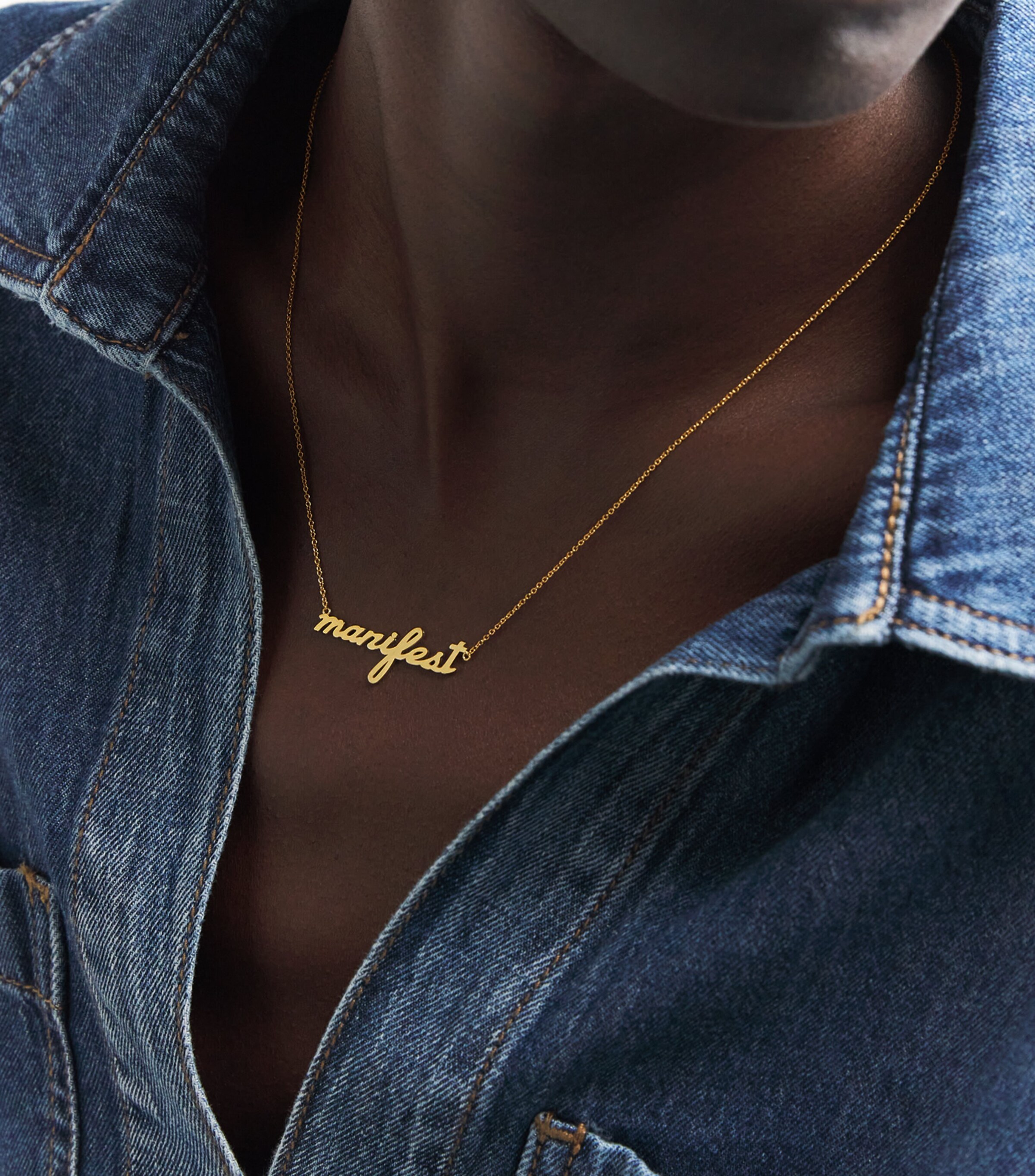 Yellow Gold Manifest Necklace YELLOW GOLD Image 2