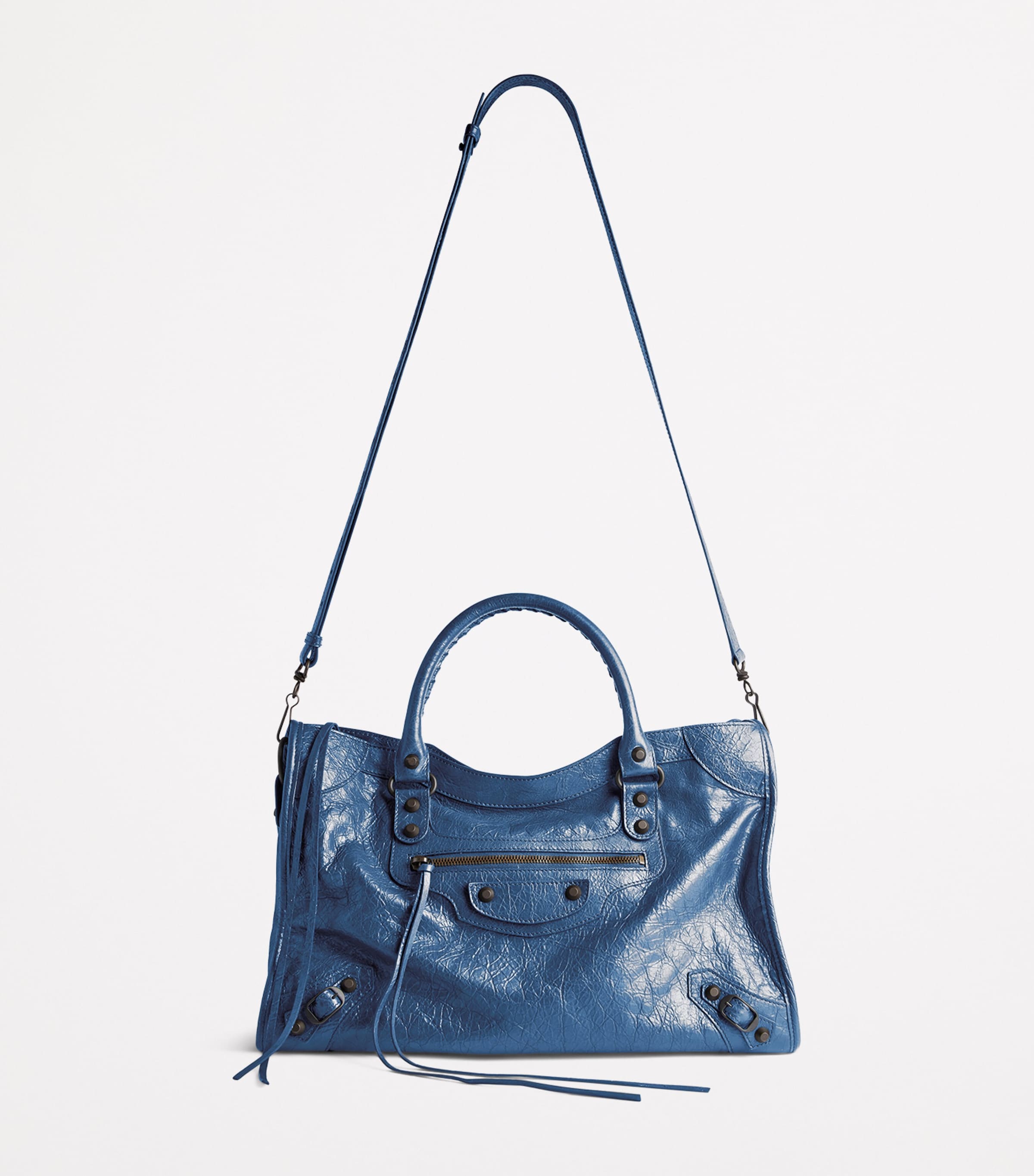 Balenciaga Small Lambskin Le City Top-Handle Bag Image 2