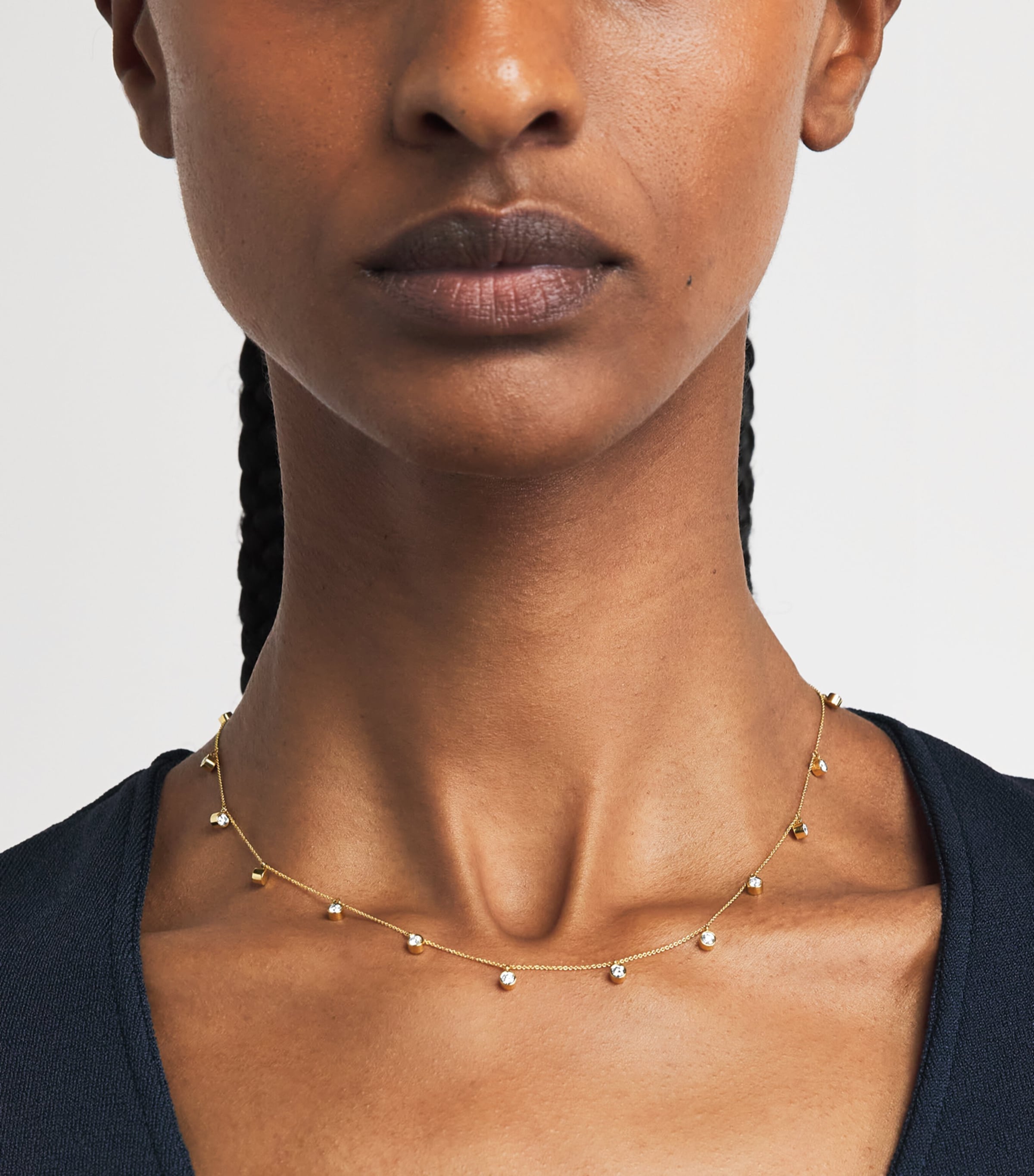 Sophie Bille Brahe Yellow Gold and Diamond Lou of the Valley Necklace Yellow Gold Image 2