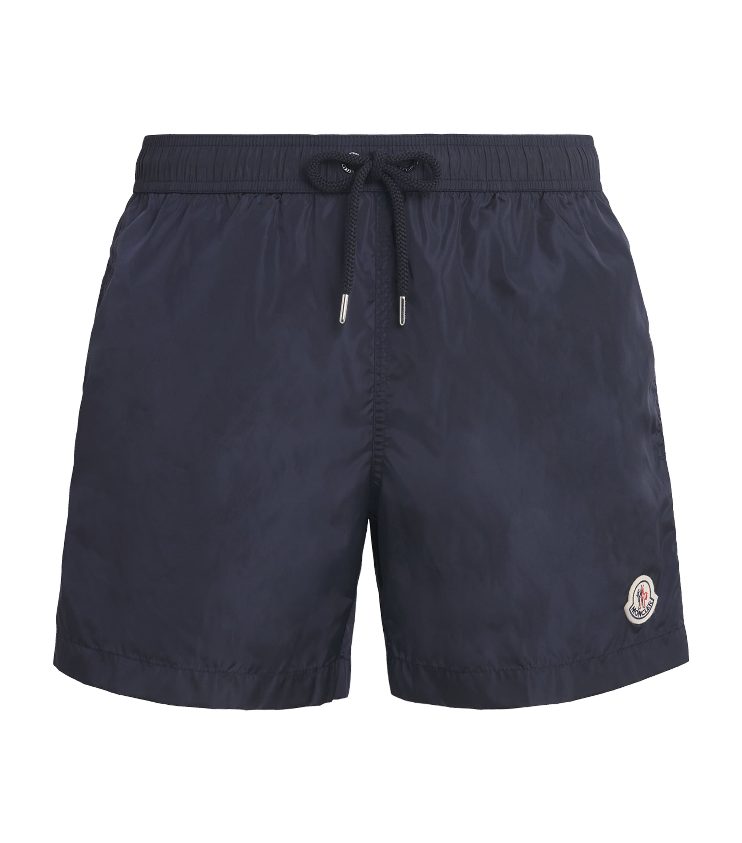 Moncler Swim Shorts With Elastic Waistband And Pockets In Navy