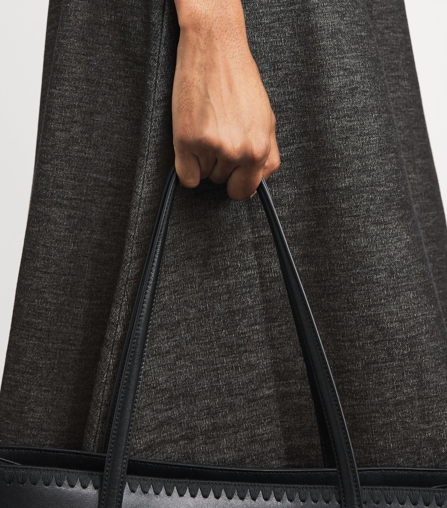 Stretch Cotton Jersey Midi Dress DARK GREY Image 7