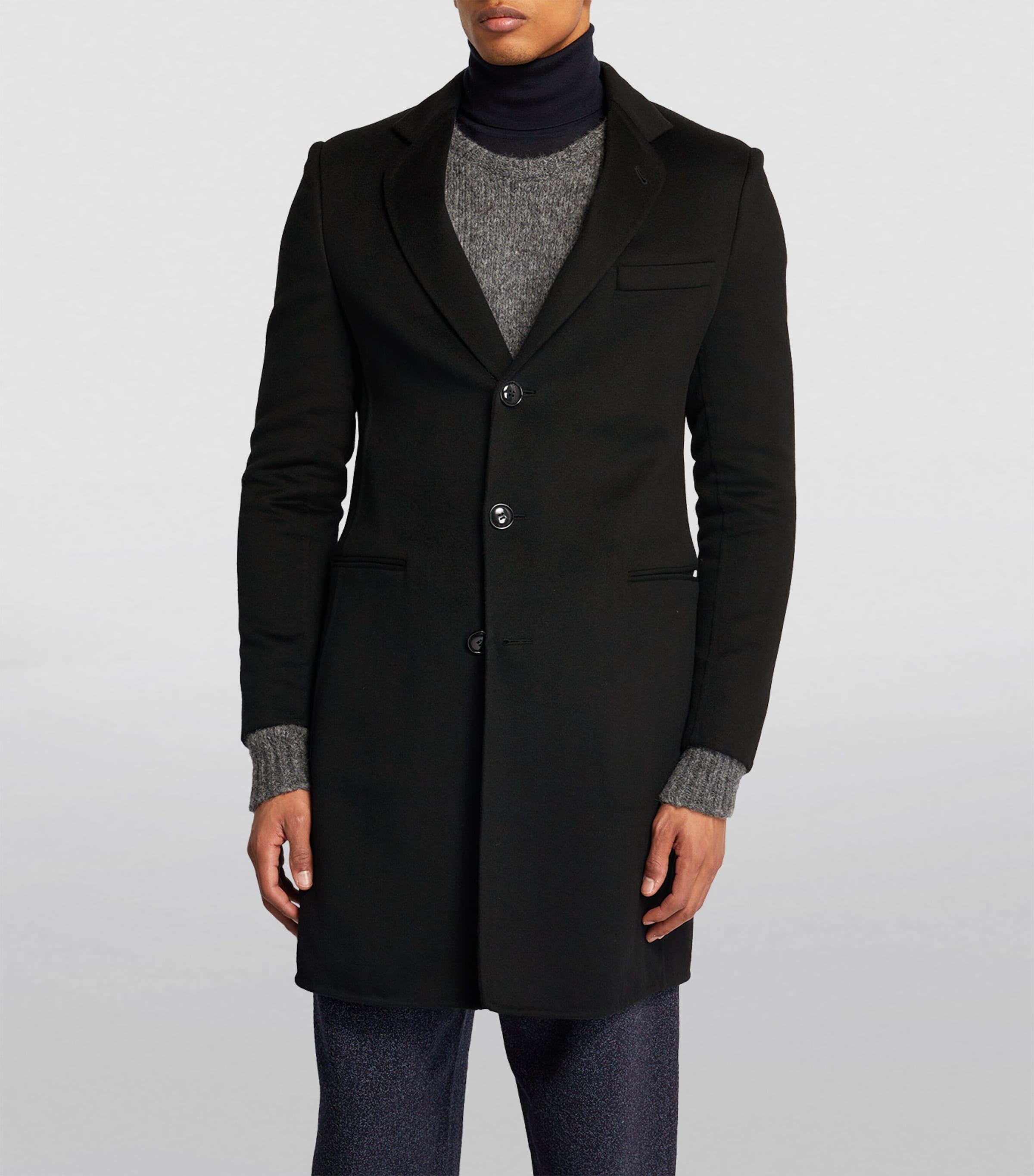 Cashmere Single-Breasted Coat UC99 Image 2