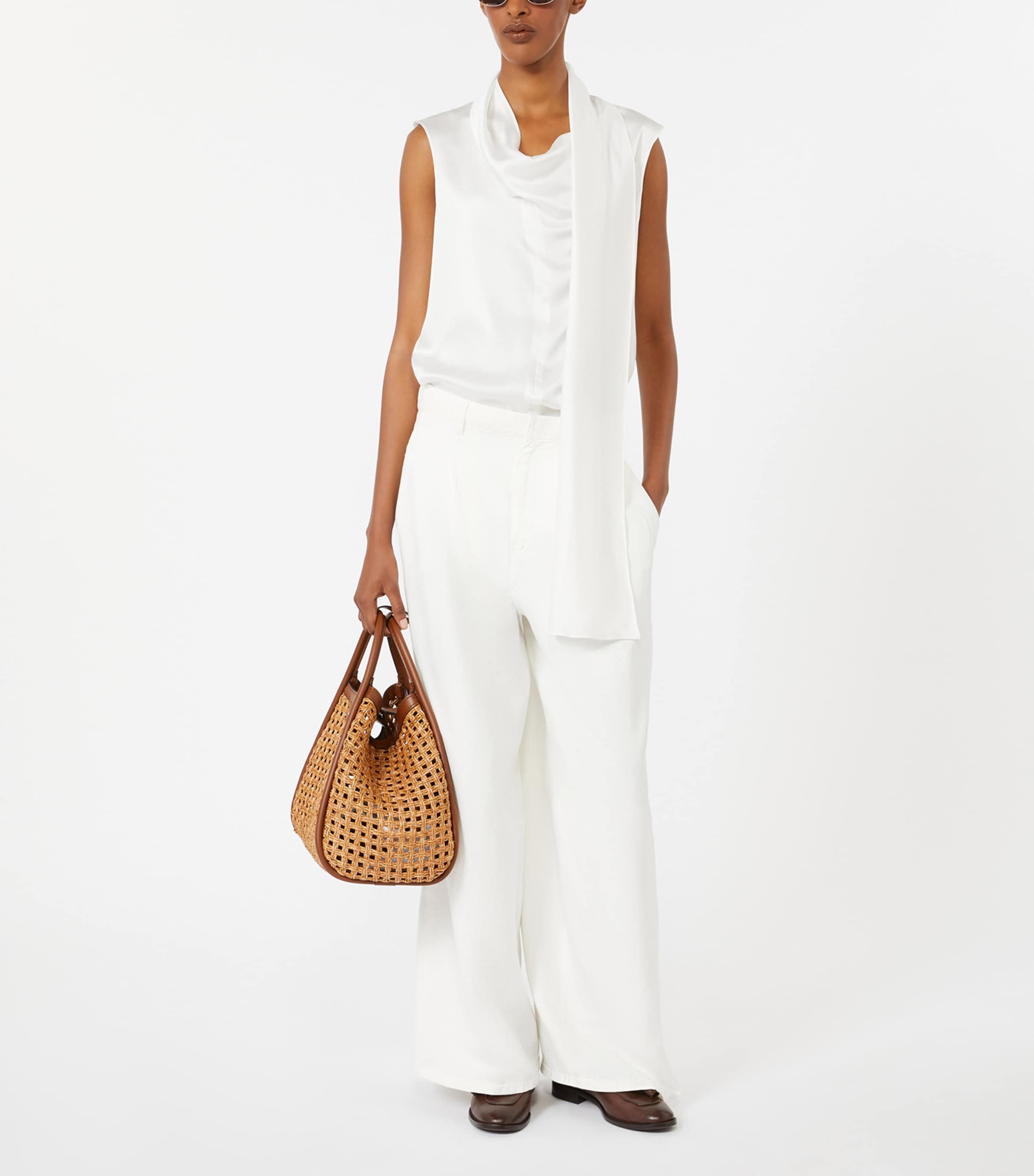 Silk Dry Blouse WHITE Image 4