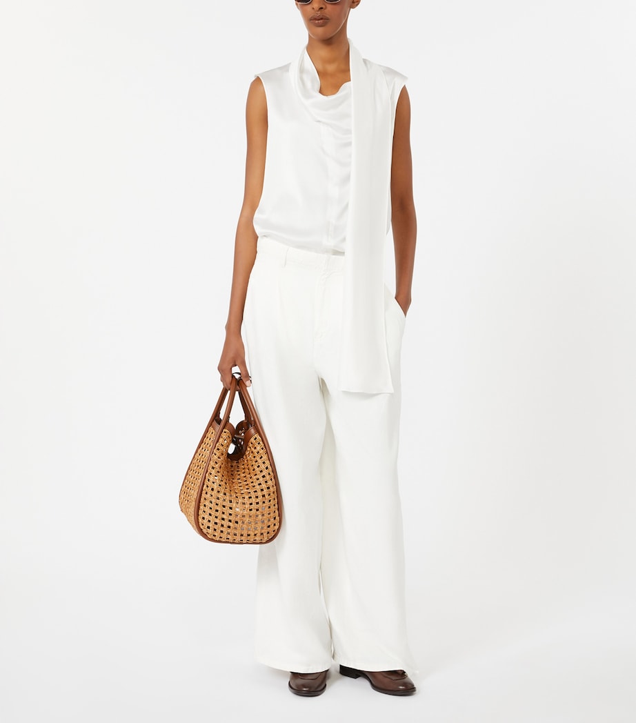 Silk Dry Blouse WHITE Image 4