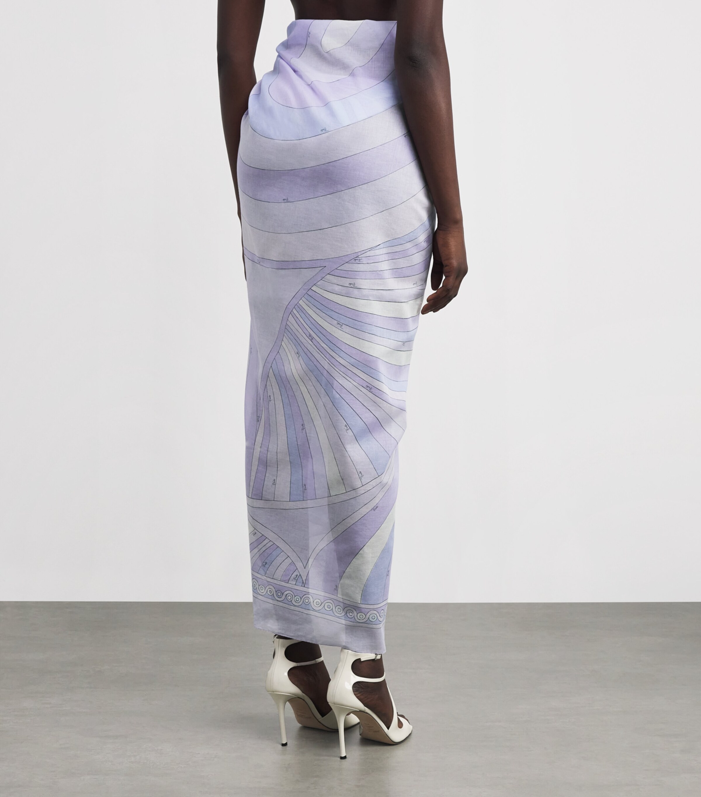 Cotton Tie-Side Pareo 021/LAVANDER Image 4