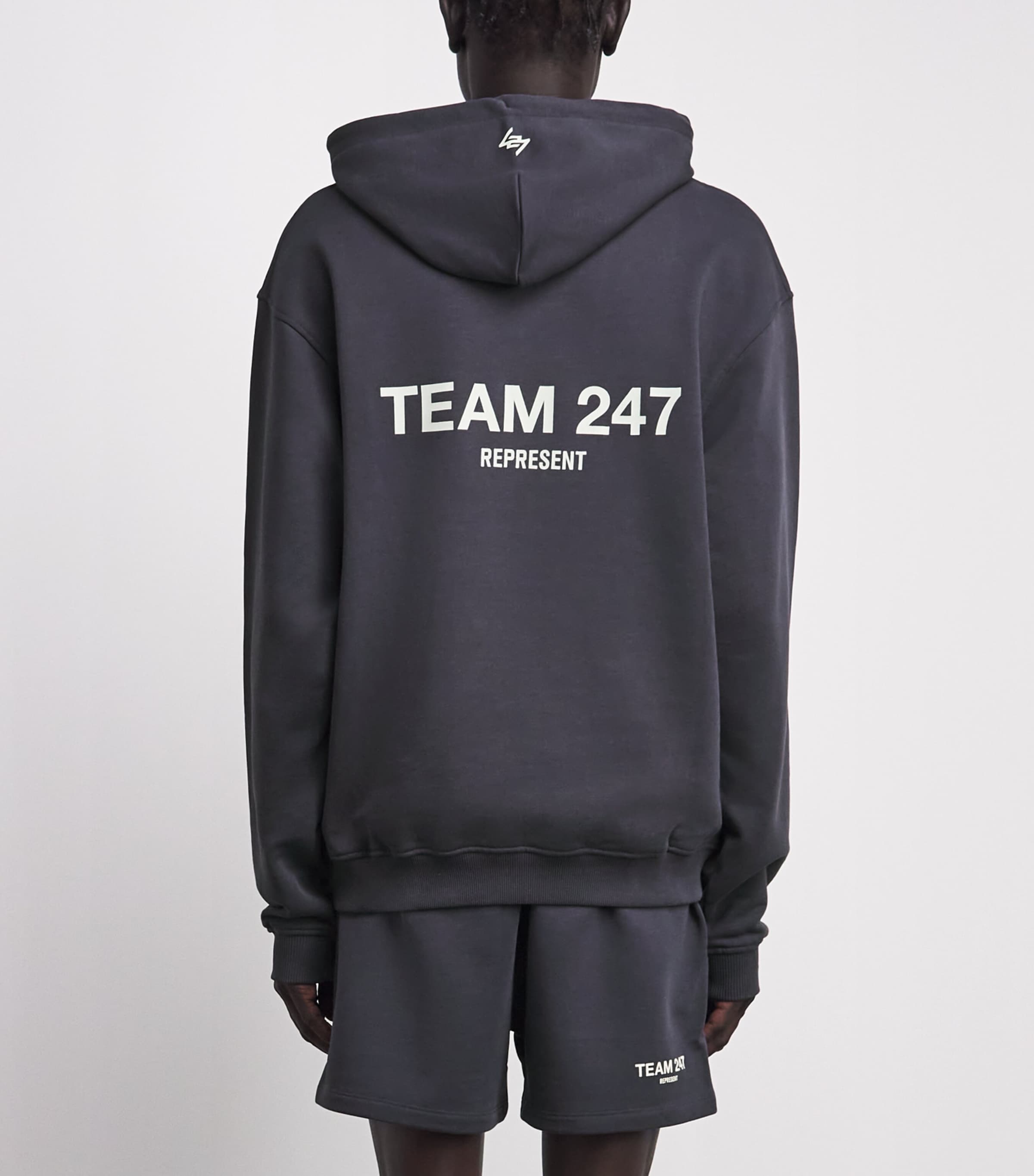 Represent 247 Mens Cotton Team 247 Hoodie Graphene/fern Image 5