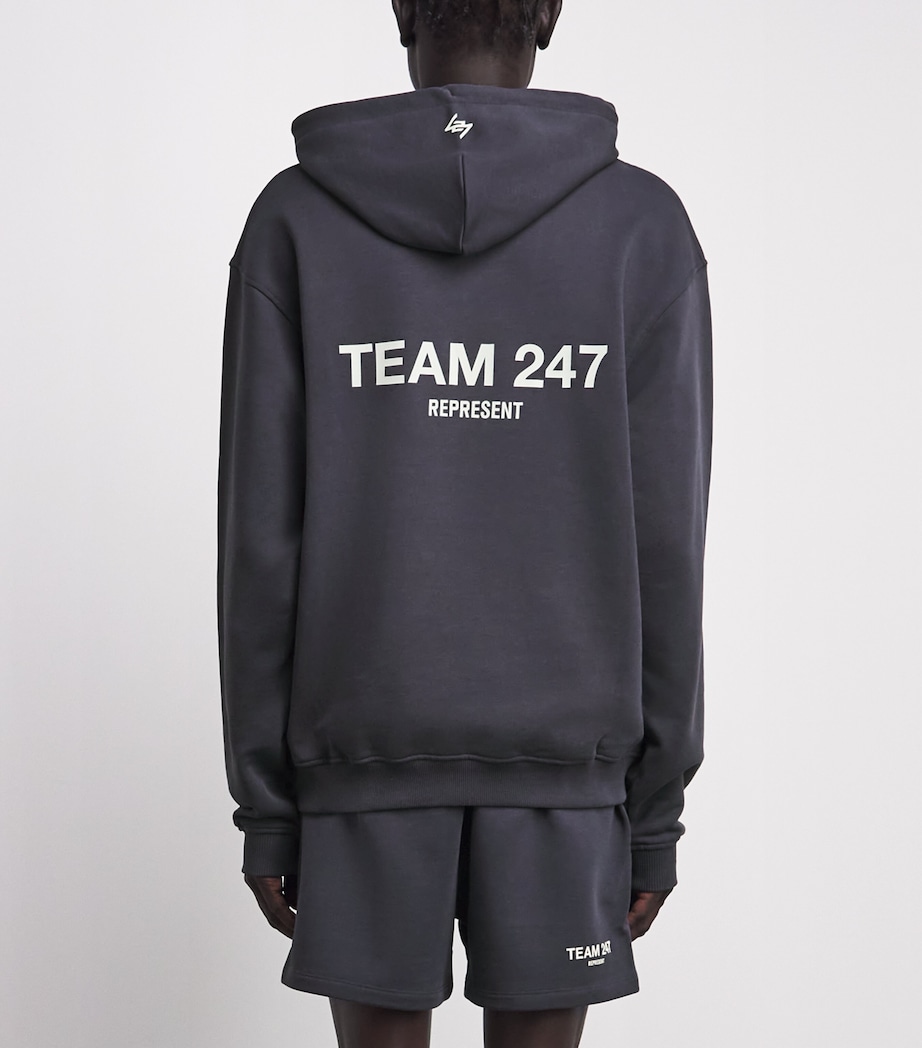 Represent 247 Mens Cotton Team 247 Hoodie Graphene/fern Image 5