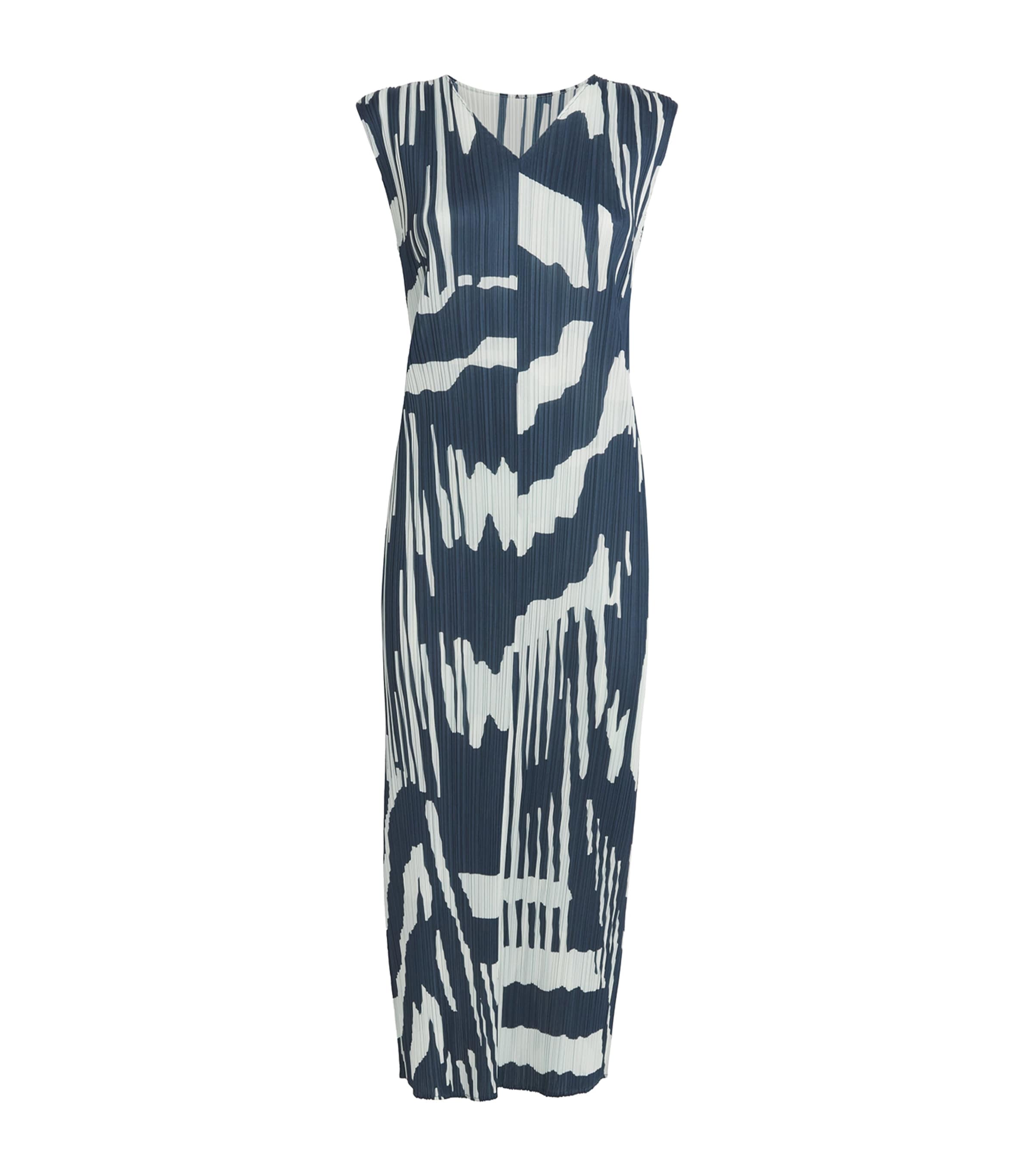 Issey Miyake Pleated Refraction Midi Dress
