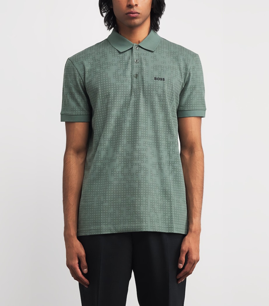 Stretch-Cotton Polo Shirt 358OPEN GREEN Image 3