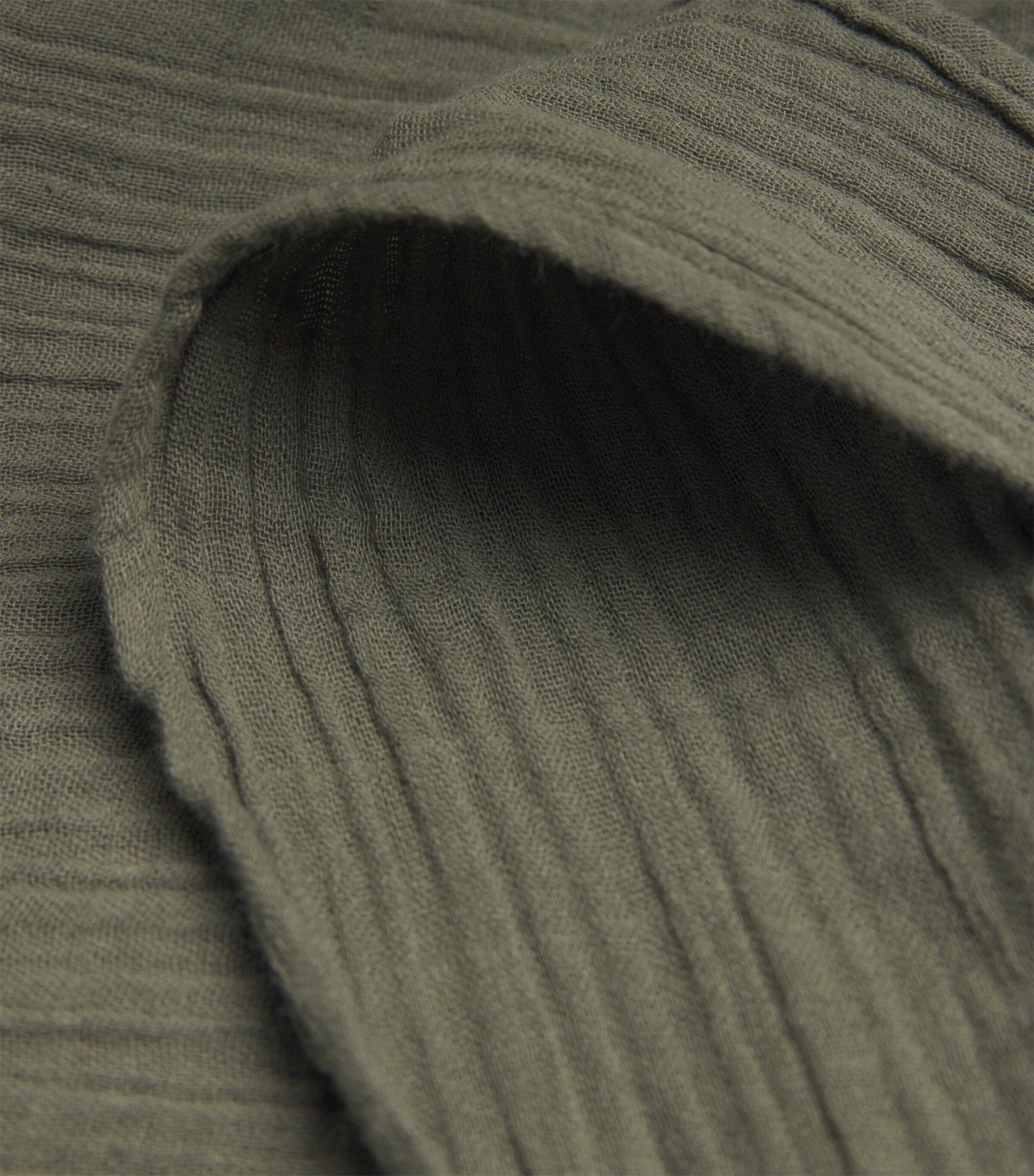 Cotton Sara Mini Shirt Dress OLIVE10 Image 6