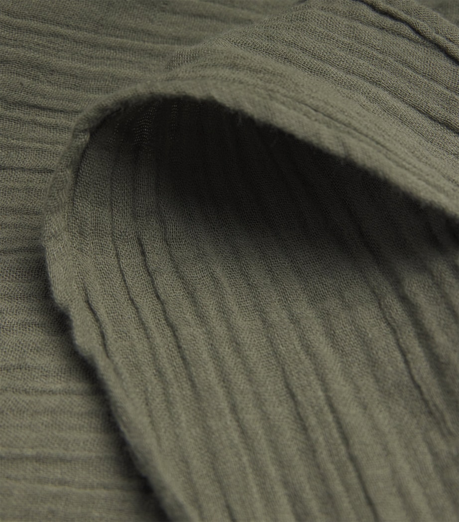 Cotton Sara Mini Shirt Dress OLIVE10 Image 6