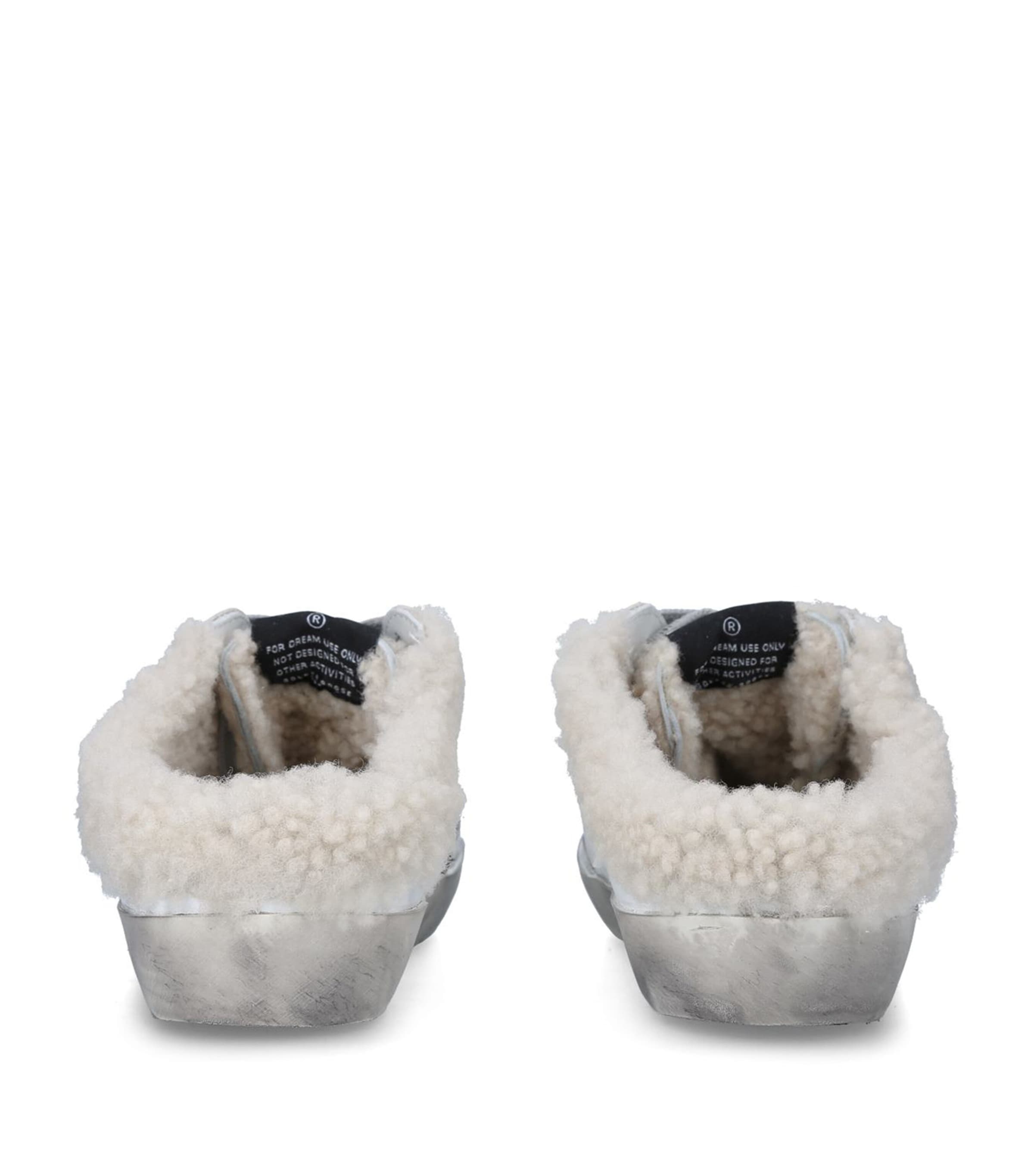 Golden Goose Shearling Superstar Slip-On Sneakers White/oth Image 5