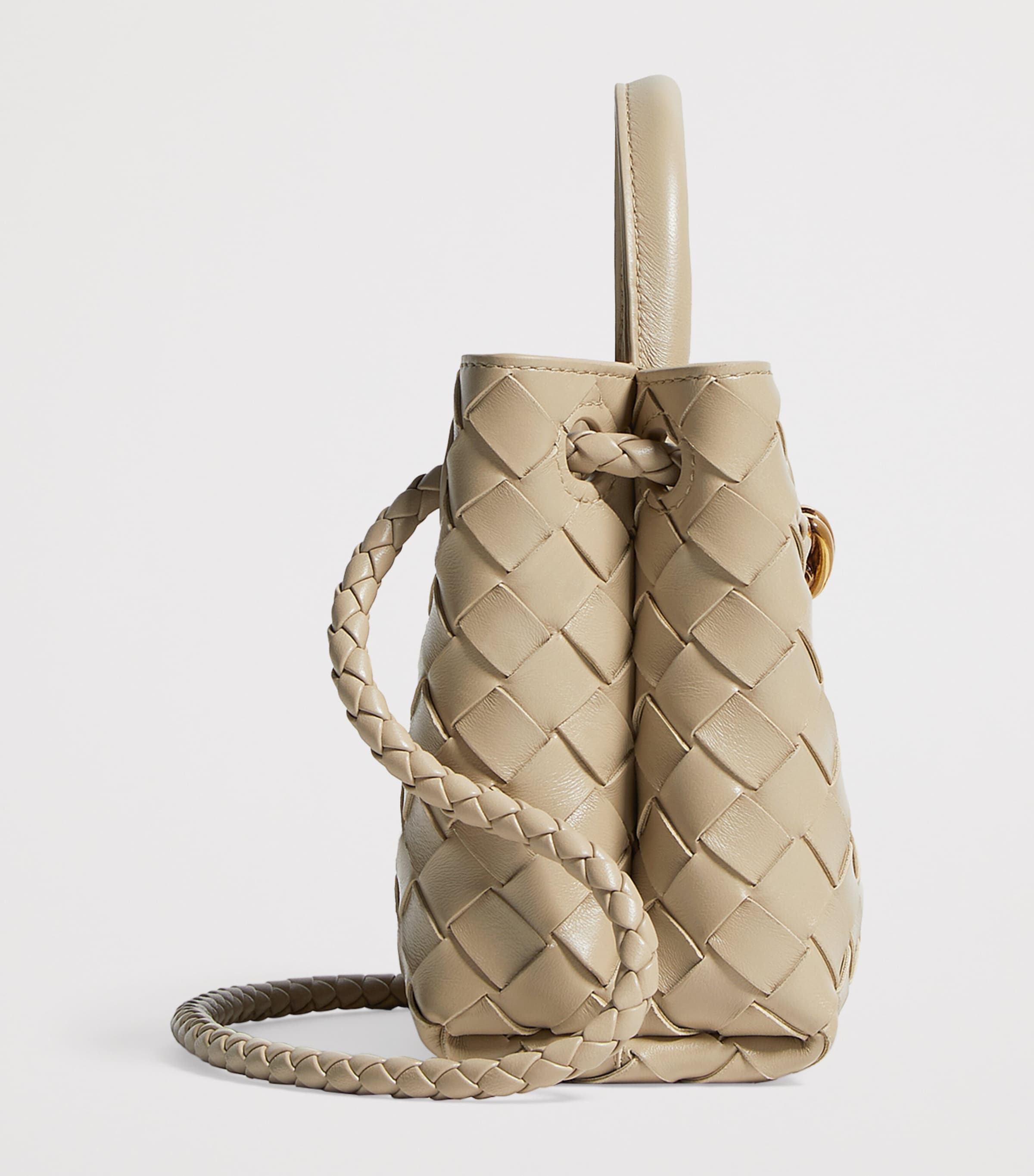 Bottega Veneta Womens Mini Leather Andiamo Top-Handle Bag Image 6