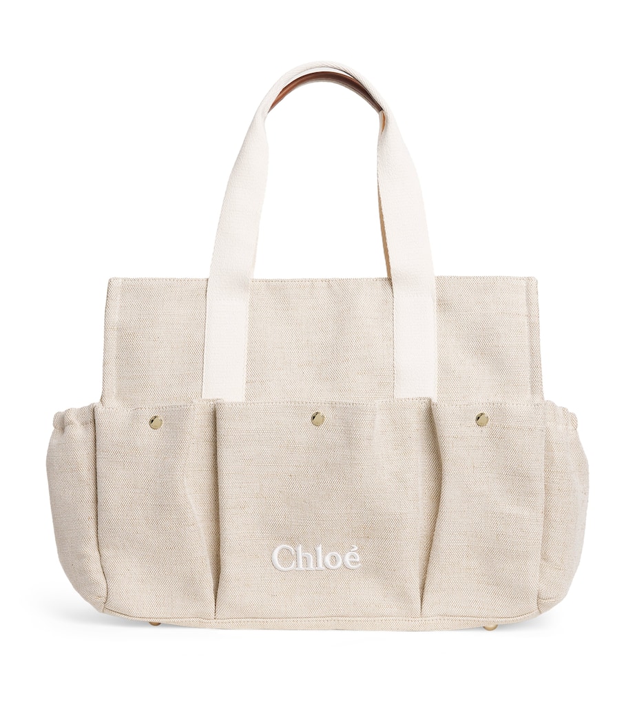 Chloé Kids Canvas Logo Changing Bag Image 1