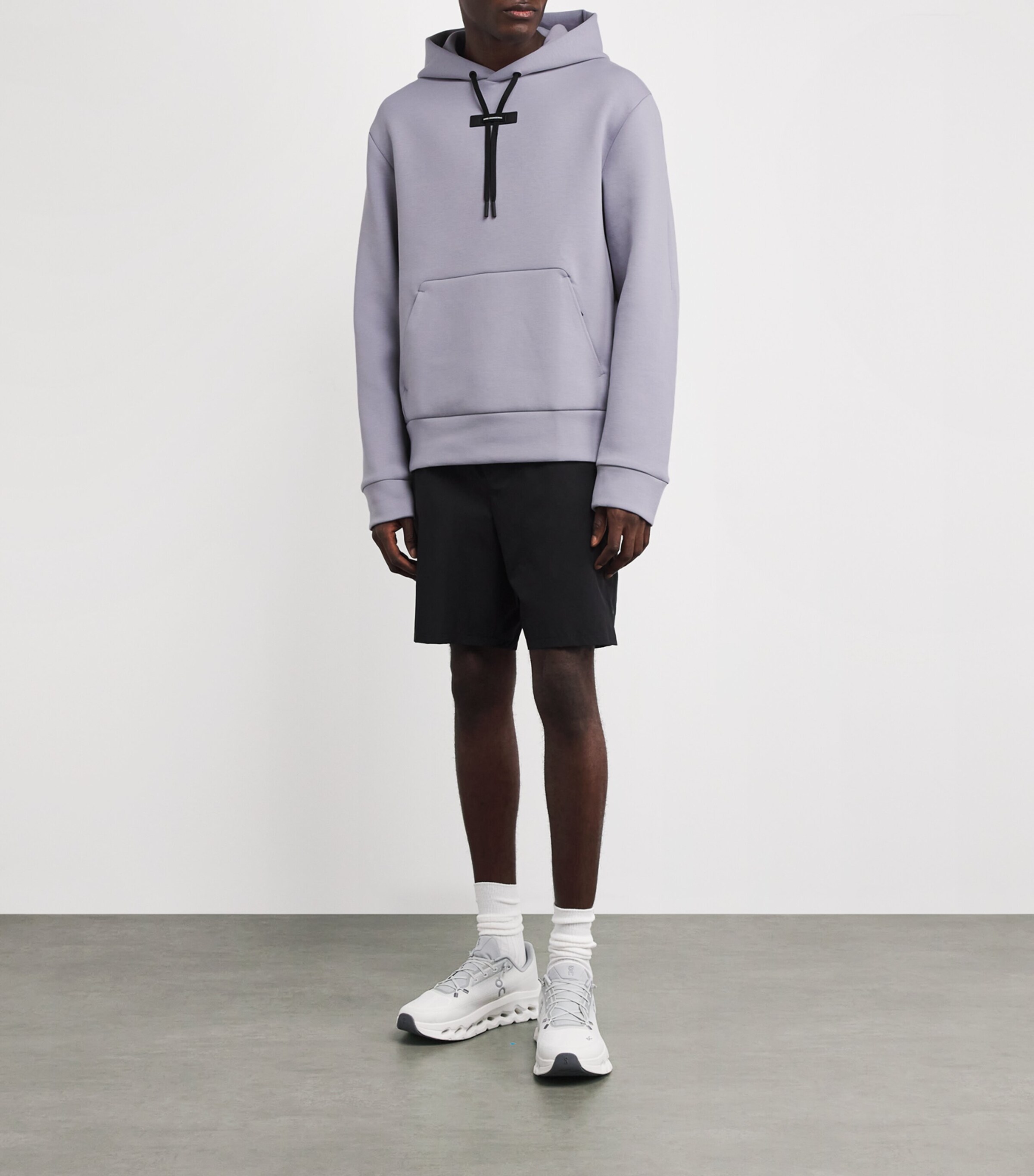 Cotton-Blend Focus Tech Hoodie LILAC Image 2