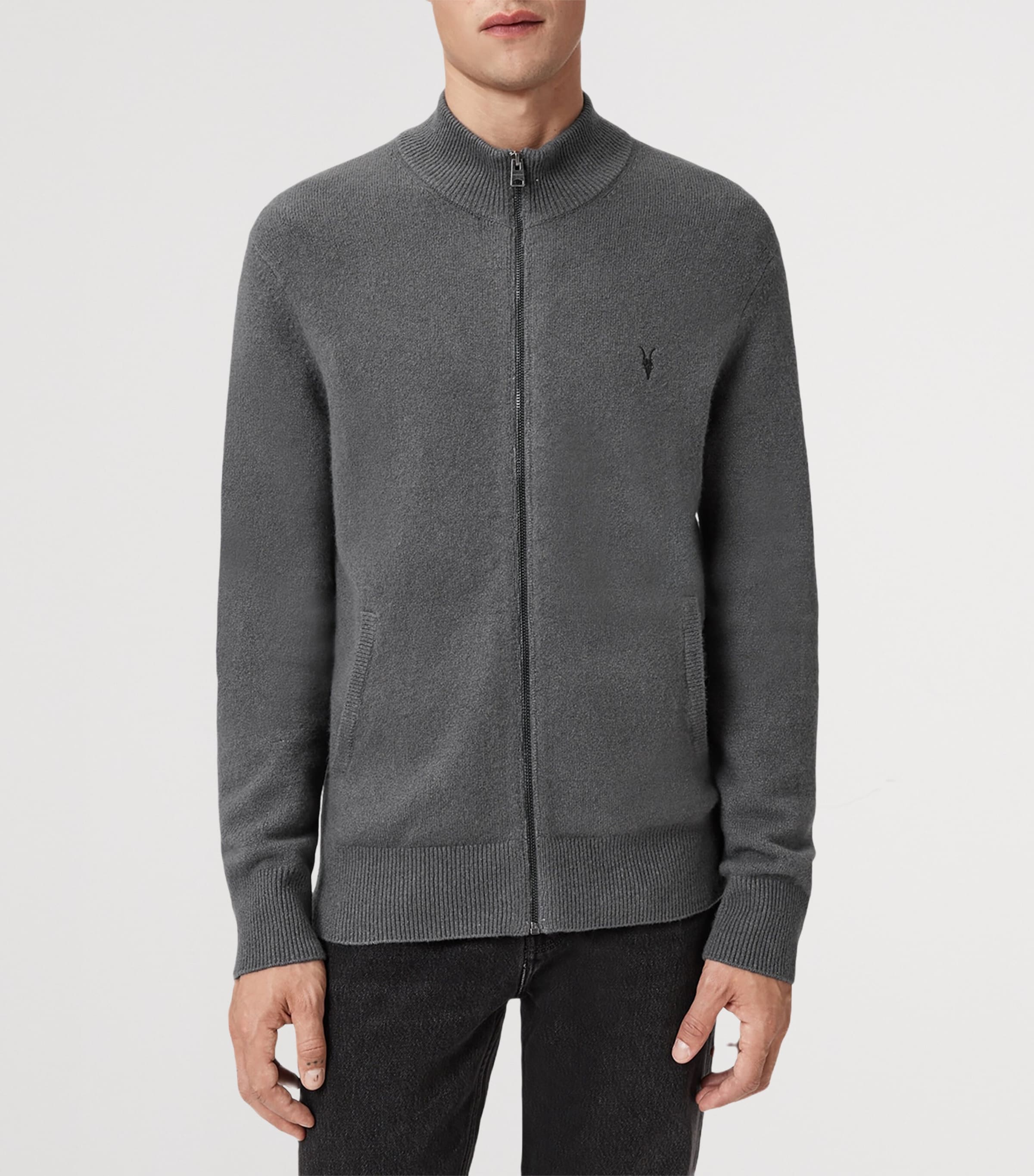 Statten Zip-Up Cardigan ASHER GREY Image 5