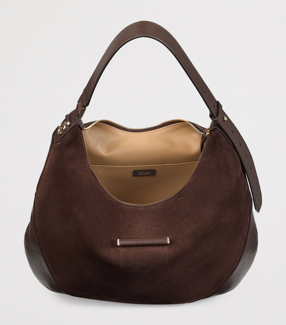 Medium Bar Suede Shoulder Bag CHOCOLATE/CHOCOLATE/ Image 2