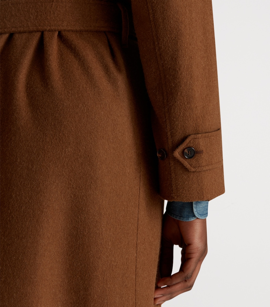 Camel Balmacaan Coat 291DARK CAMEL Image 7