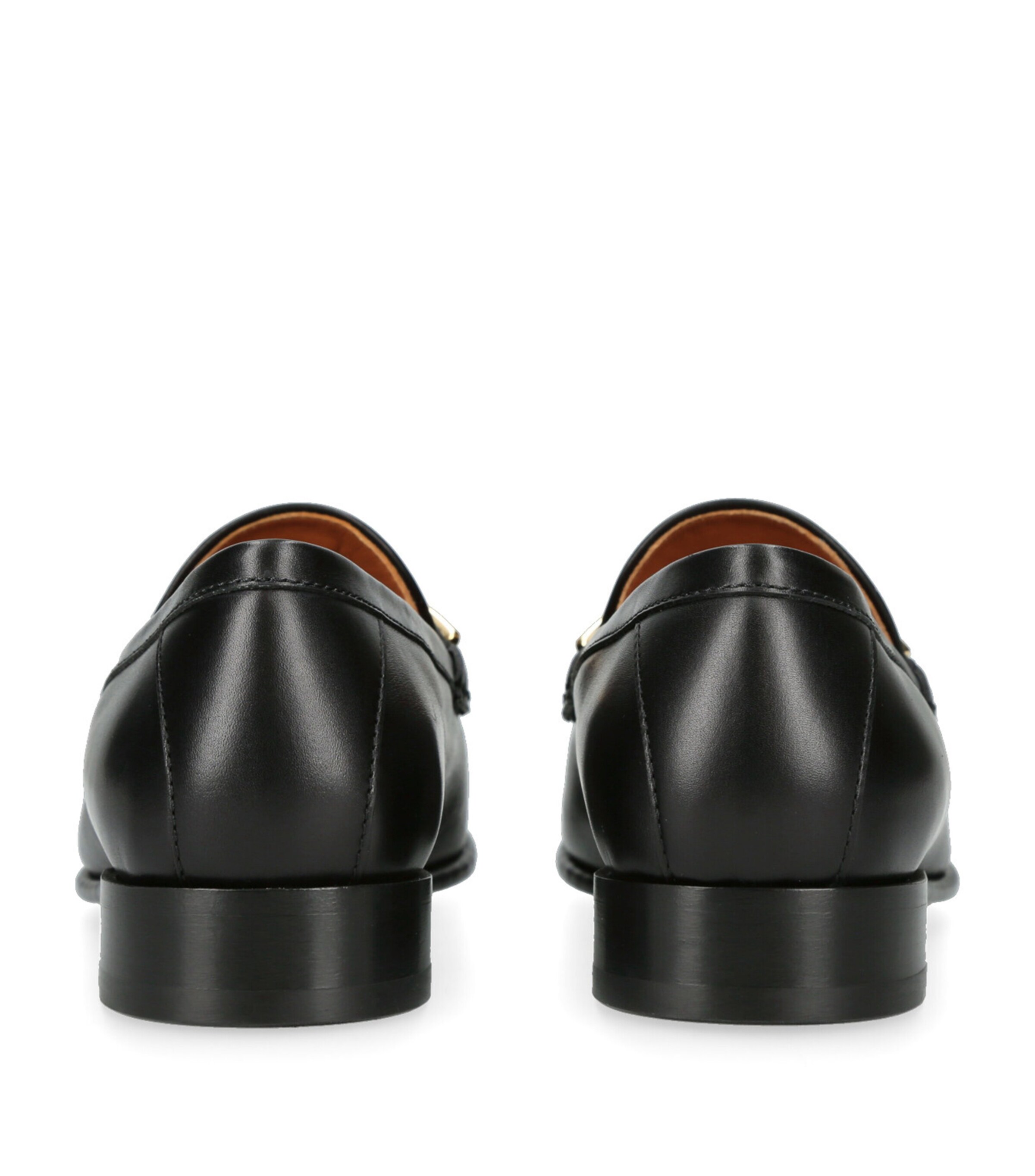 Valentino Garavani Black Leather VLOGO Gate Loafers | Harrods US