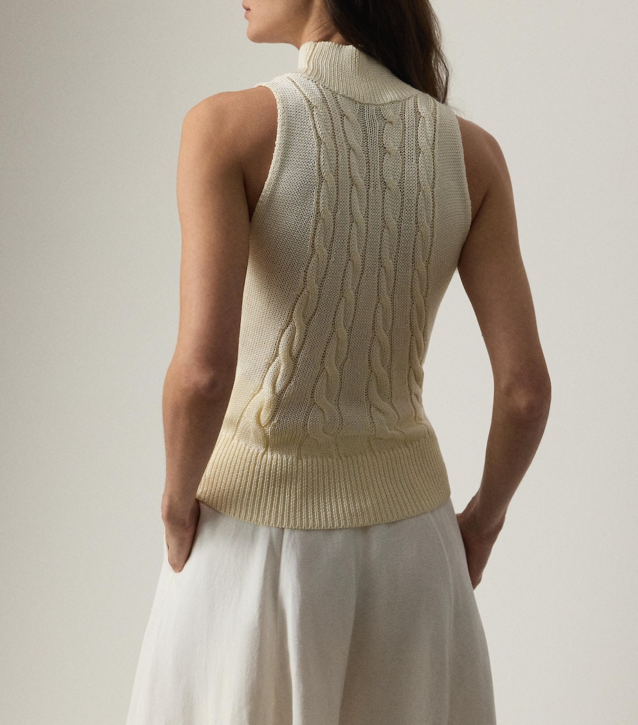 Silk High-Neck Sweater LUX CREAM Image 3