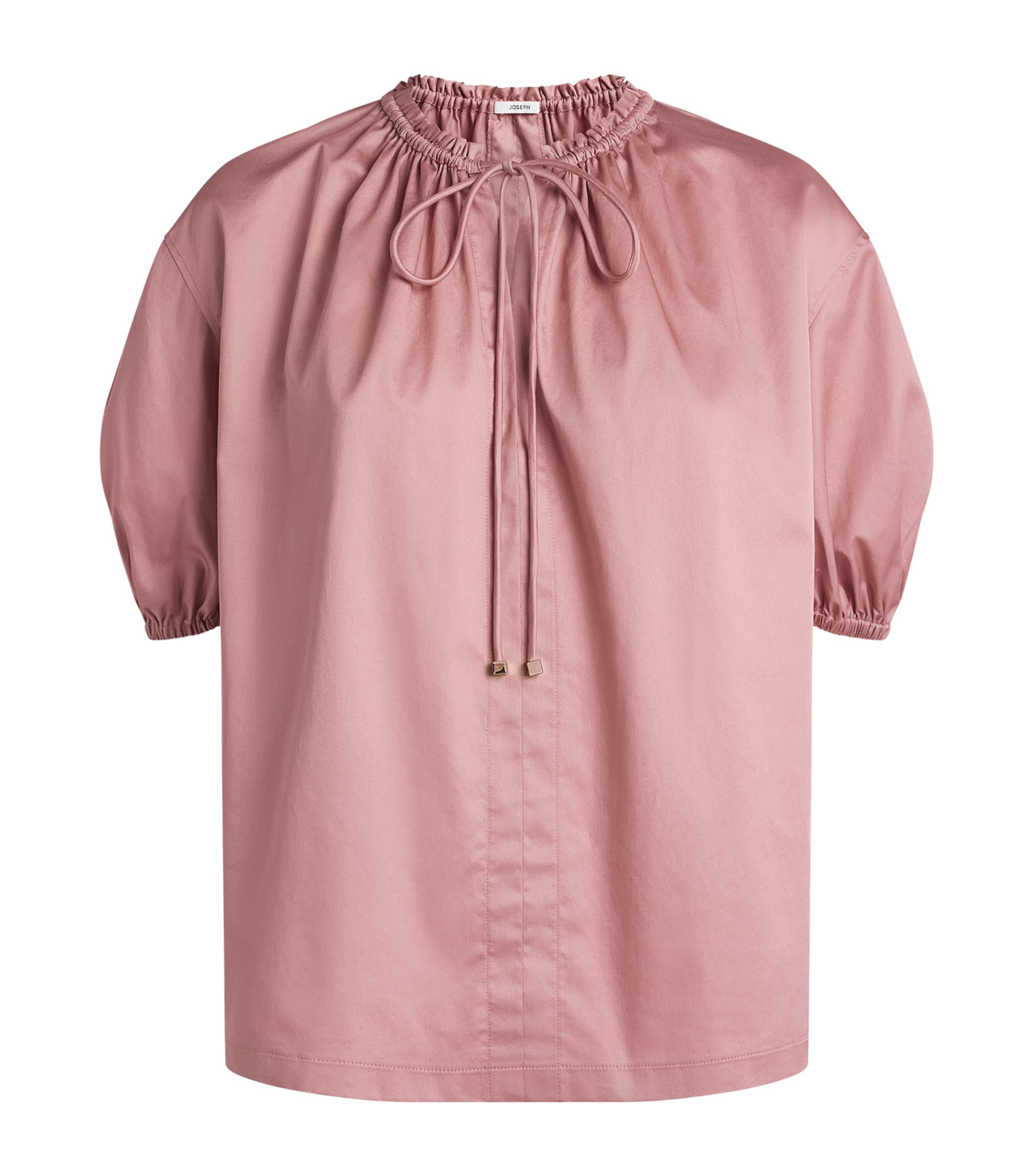 Joseph Womens Cotton Sateen Nador Blouse Musk Image 1