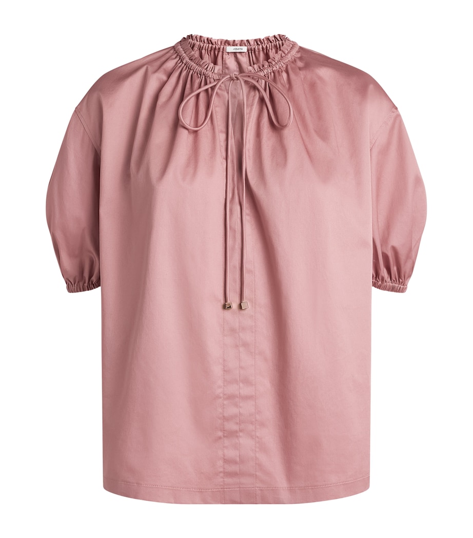 Joseph Womens Cotton Sateen Nador Blouse Musk Image 1