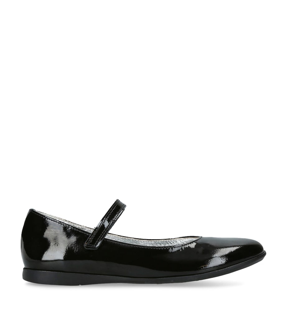 papouelli Patent Leather Evie Flats Black Image 1