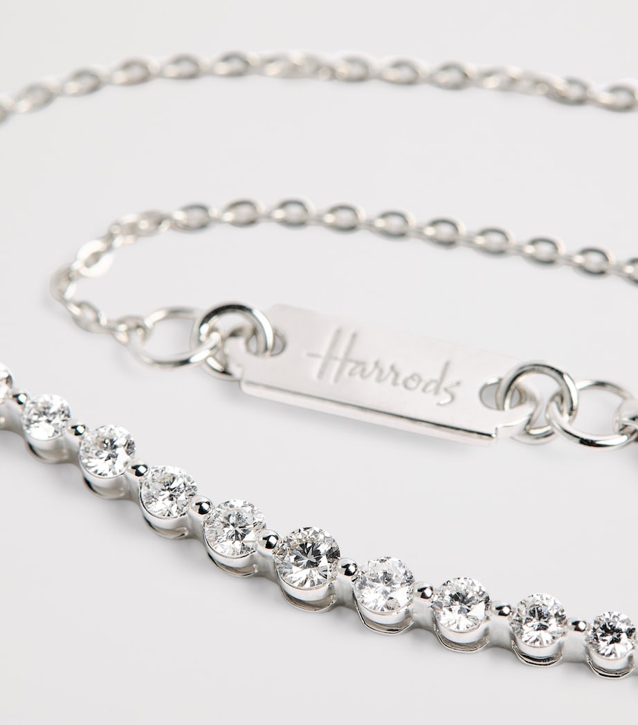 White Gold and Diamond Graduating Pendant Necklace (0.50ct) WHITE GOLD Image 5