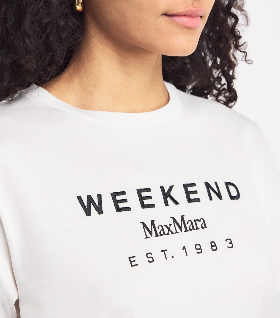 Cotton Logo T-Shirt WHITE Image 6