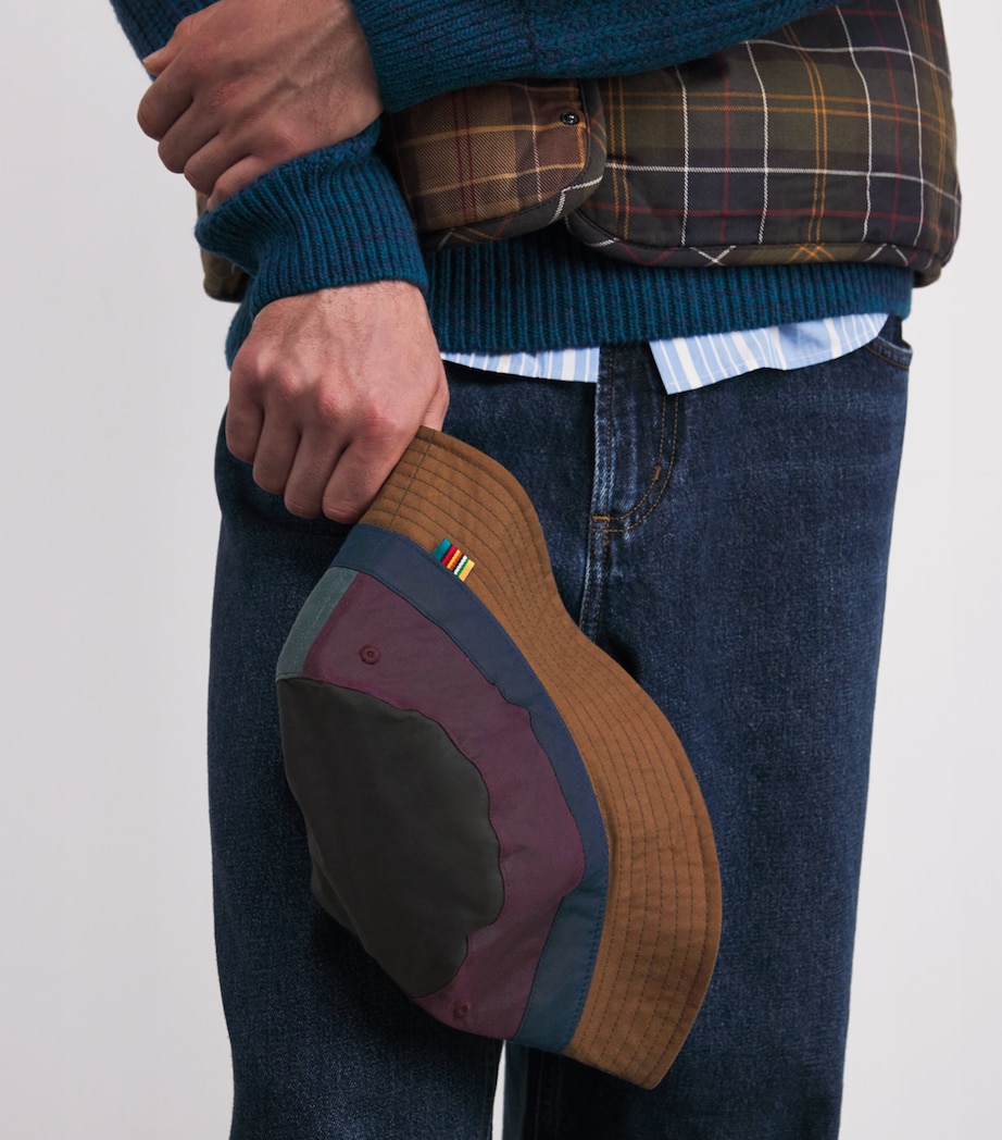 x Paul Smith Cotton Waxed Bucket Hat MULTI Image 4