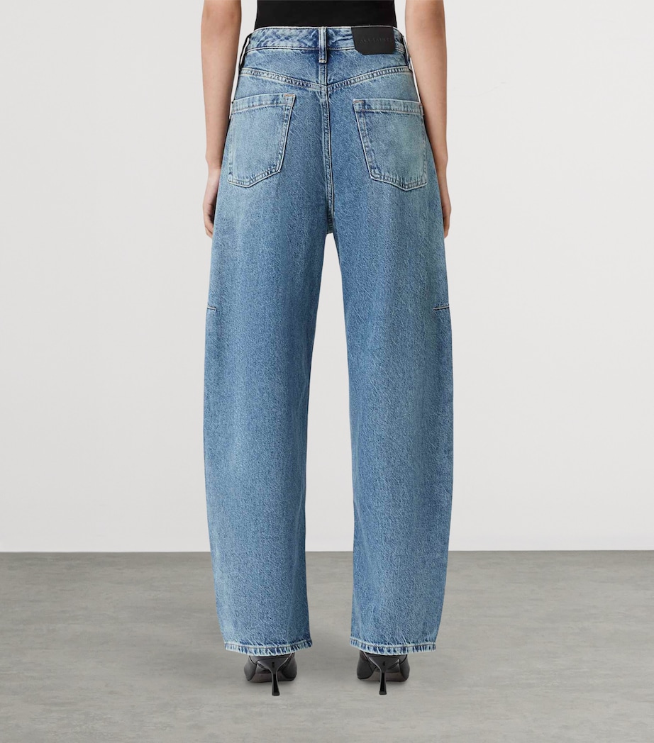 Organic Denim Carter Barrel Jeans MID INDIGO Image 6