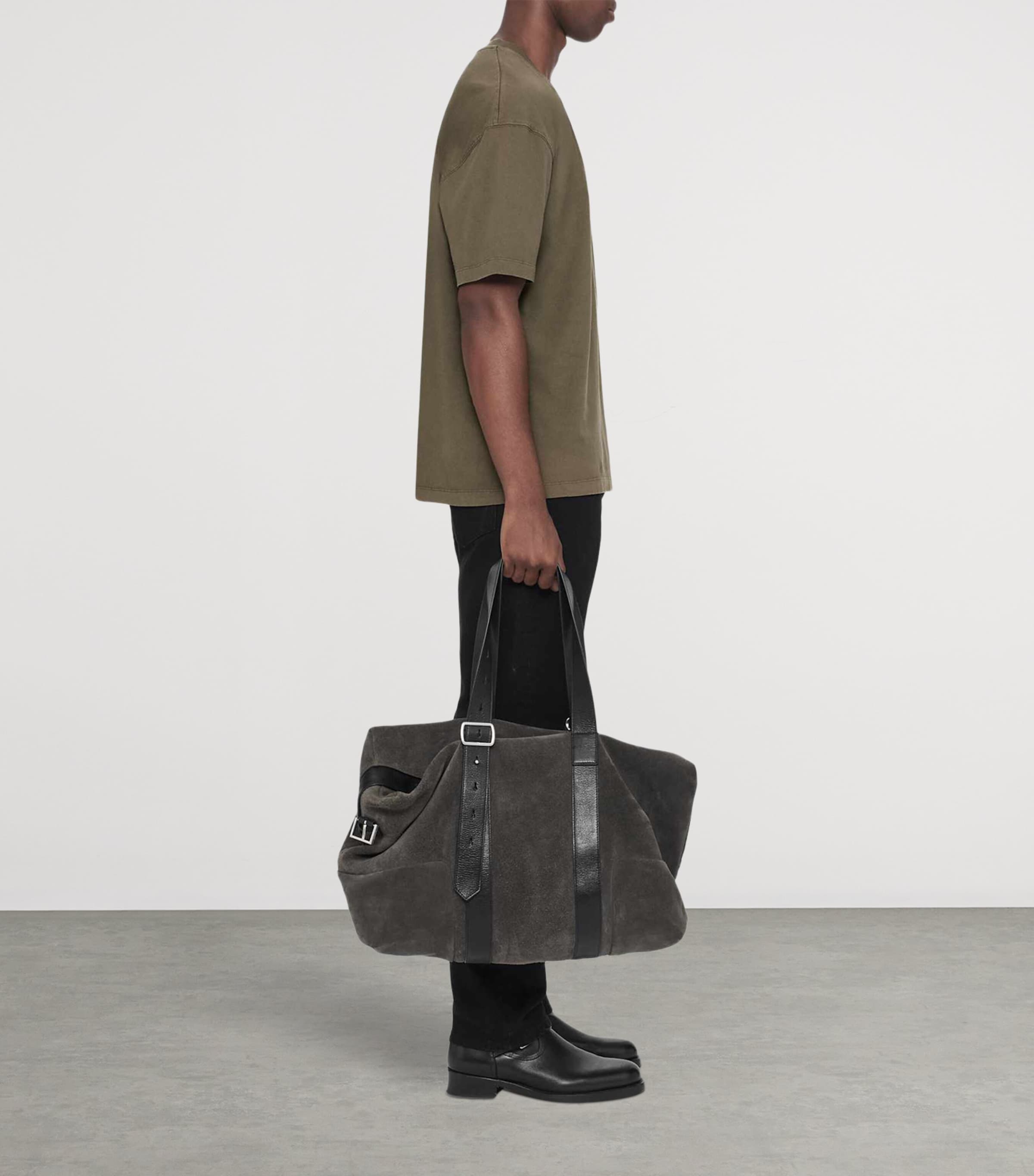 AllSaints Mens Organic Cotton Maddox T-Shirt Washed Khaki Image 6