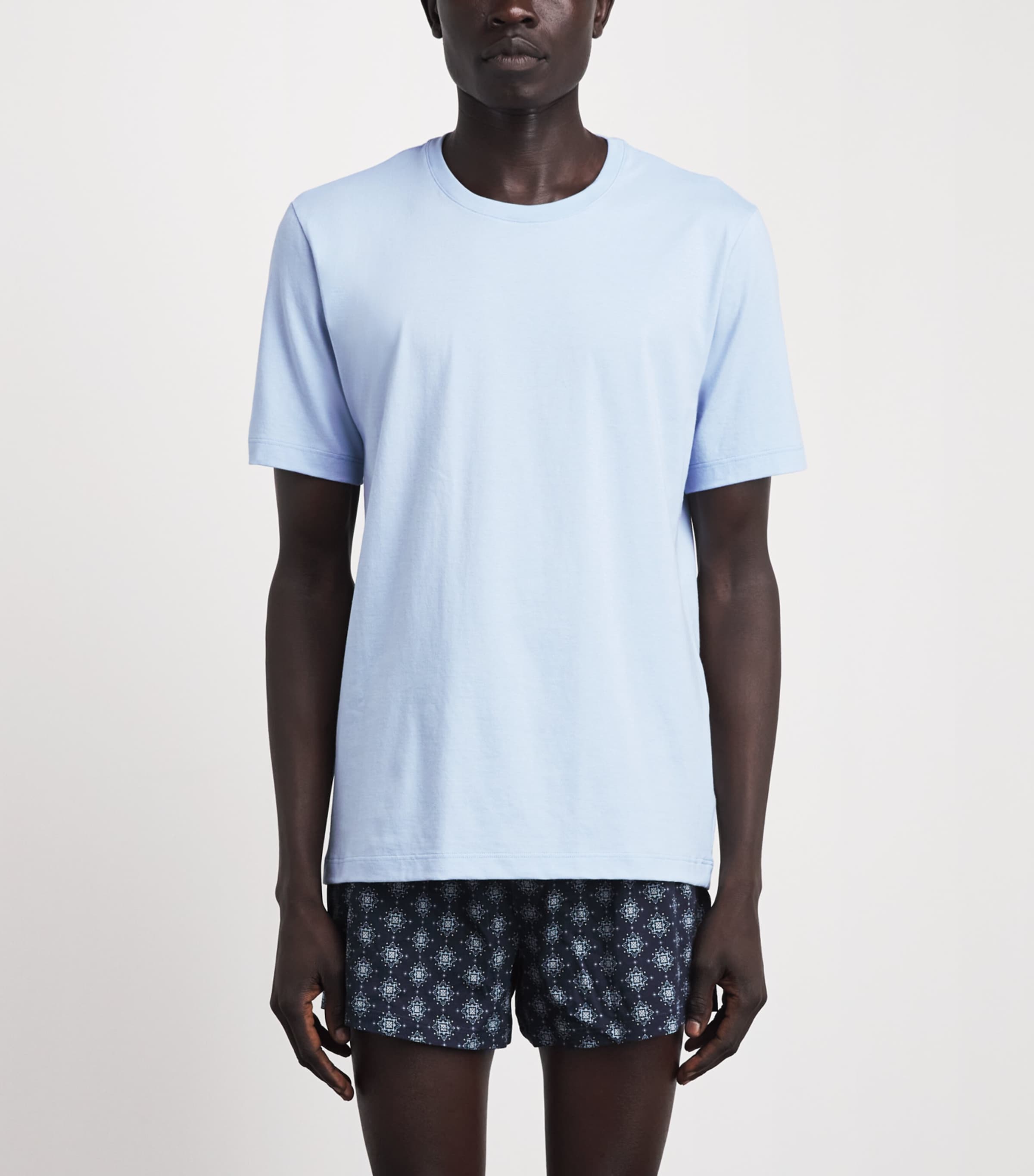 Hanro Mens Cotton Night & Day T-Shirt Cashmere B Image 4