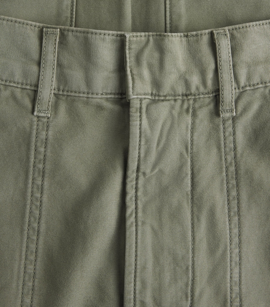 Citizens of Humanity Womens Cotton Patch-Pocket Cargo Trousers Dogwood Image 6