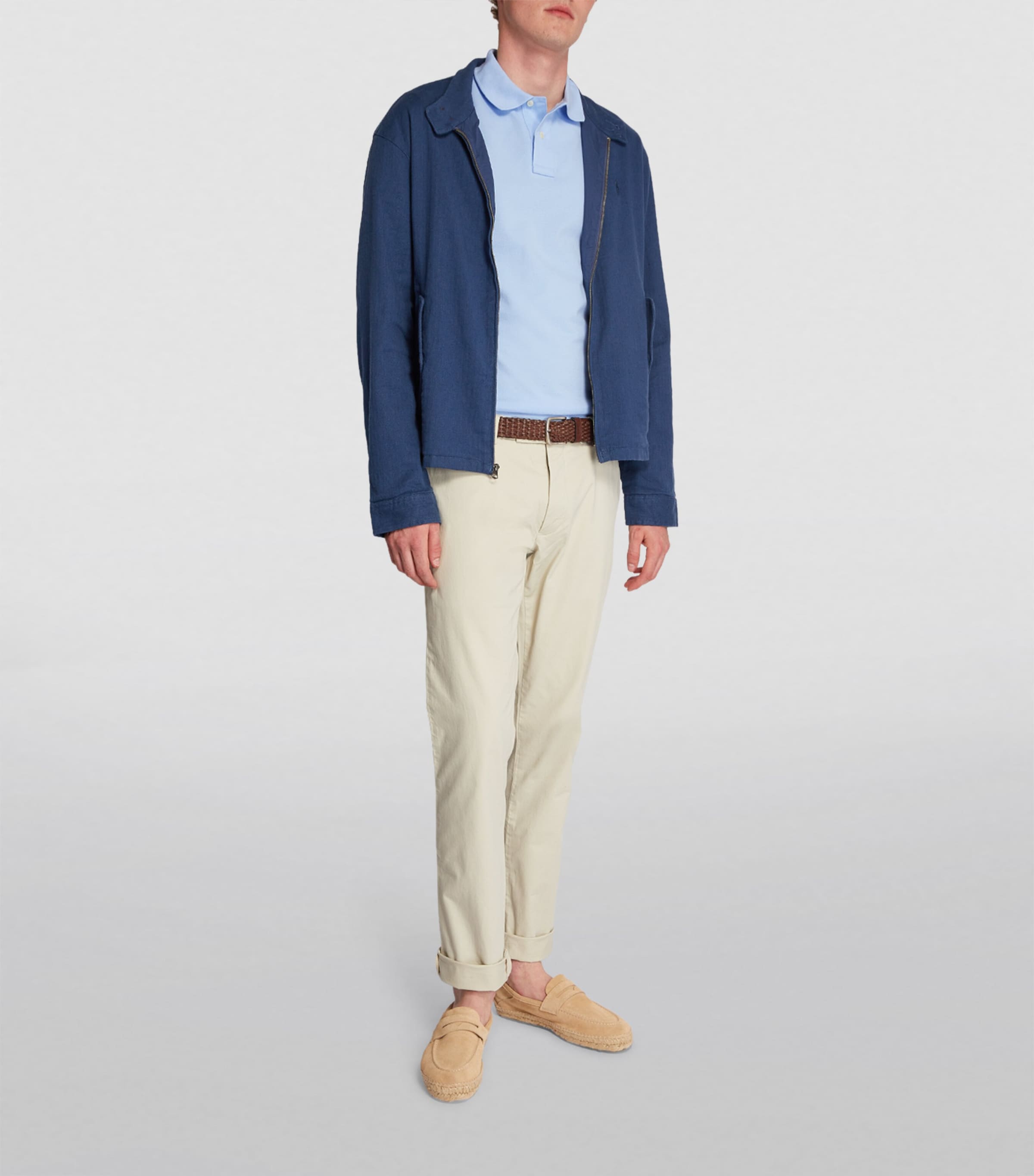 Cotton Mesh Polo Pony Polo Shirt  OFFICE BLUE Image 2