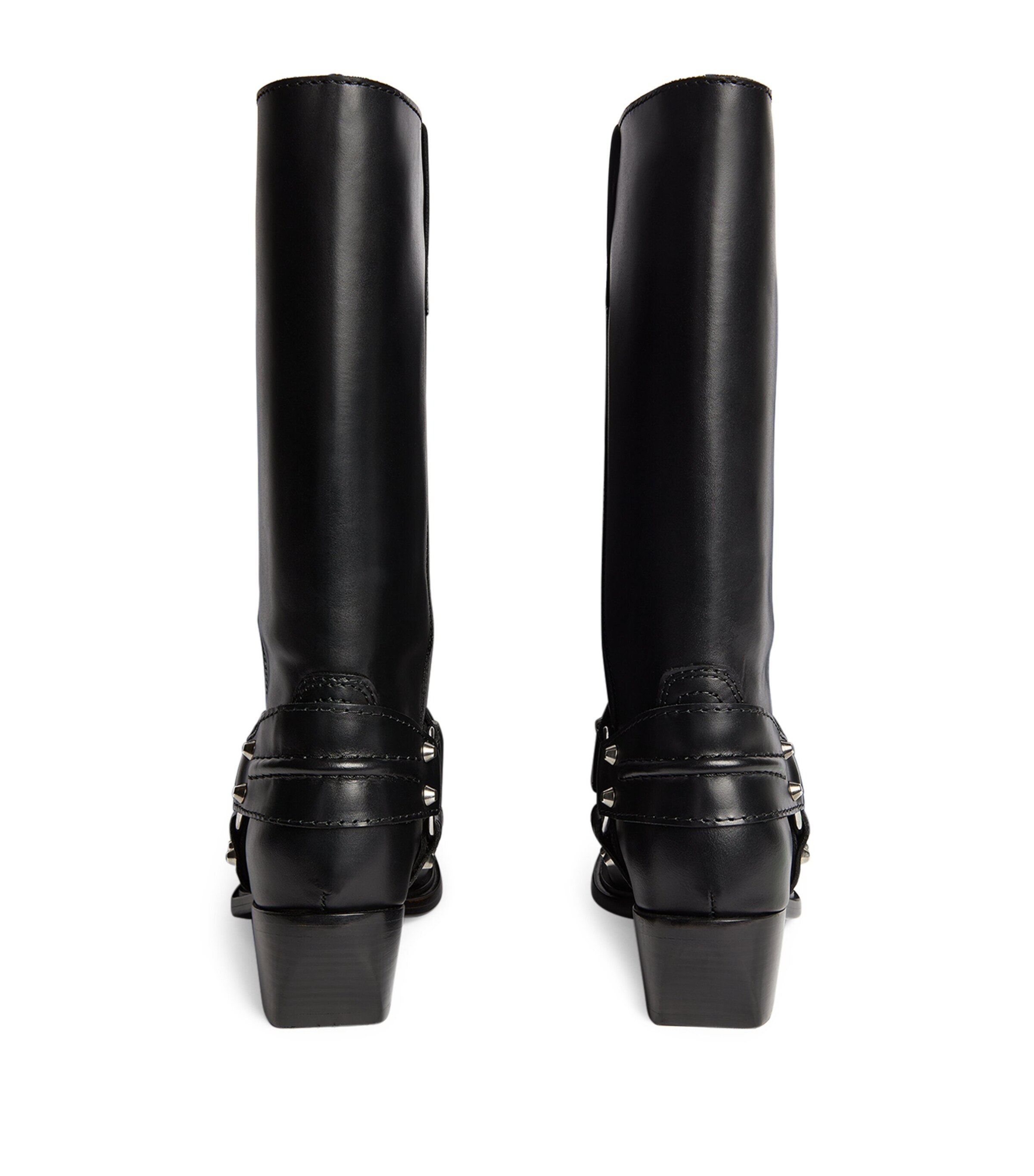 Sandro Paris Leather Motorcyle Boots Harrods US