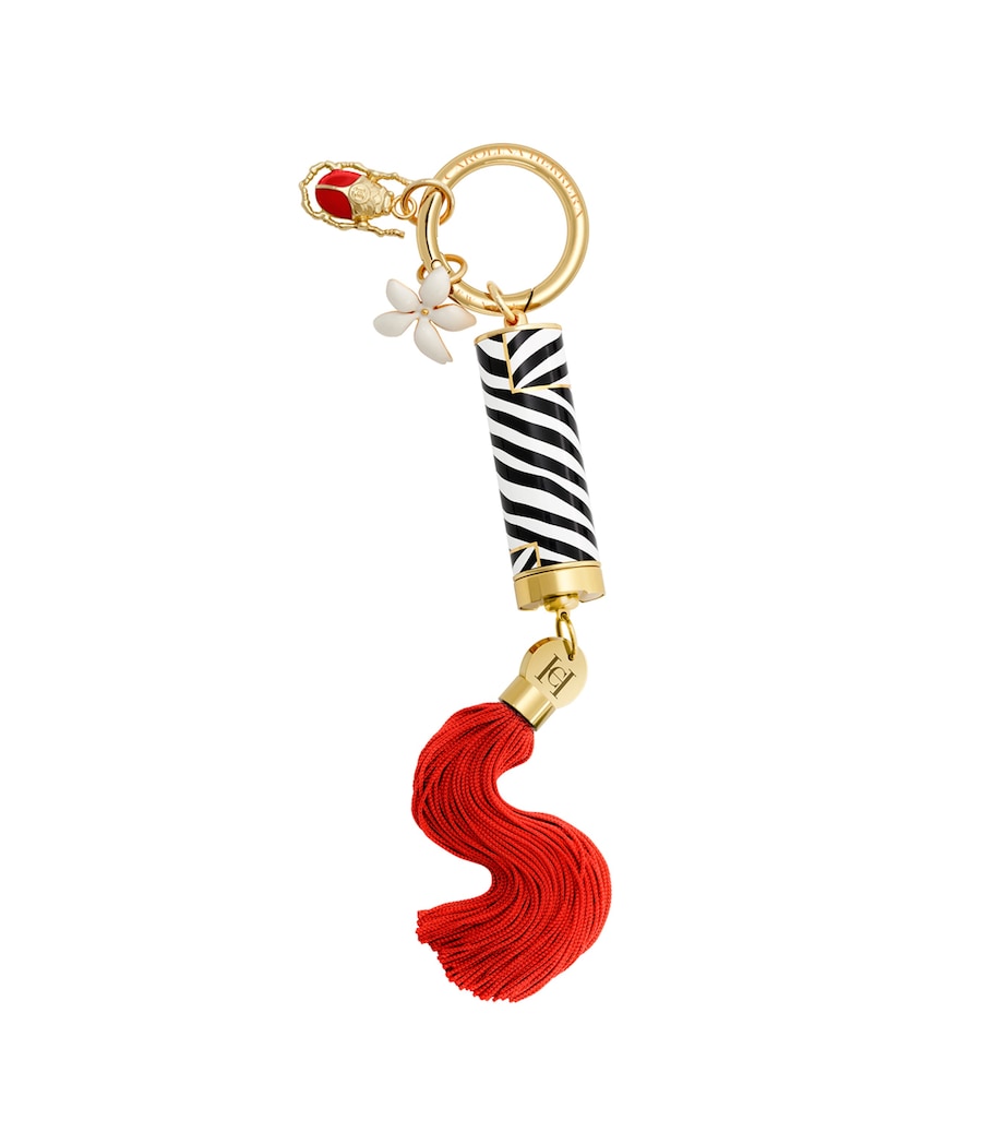 Herrera Lipstick Case Tassel Charm RED Image 3