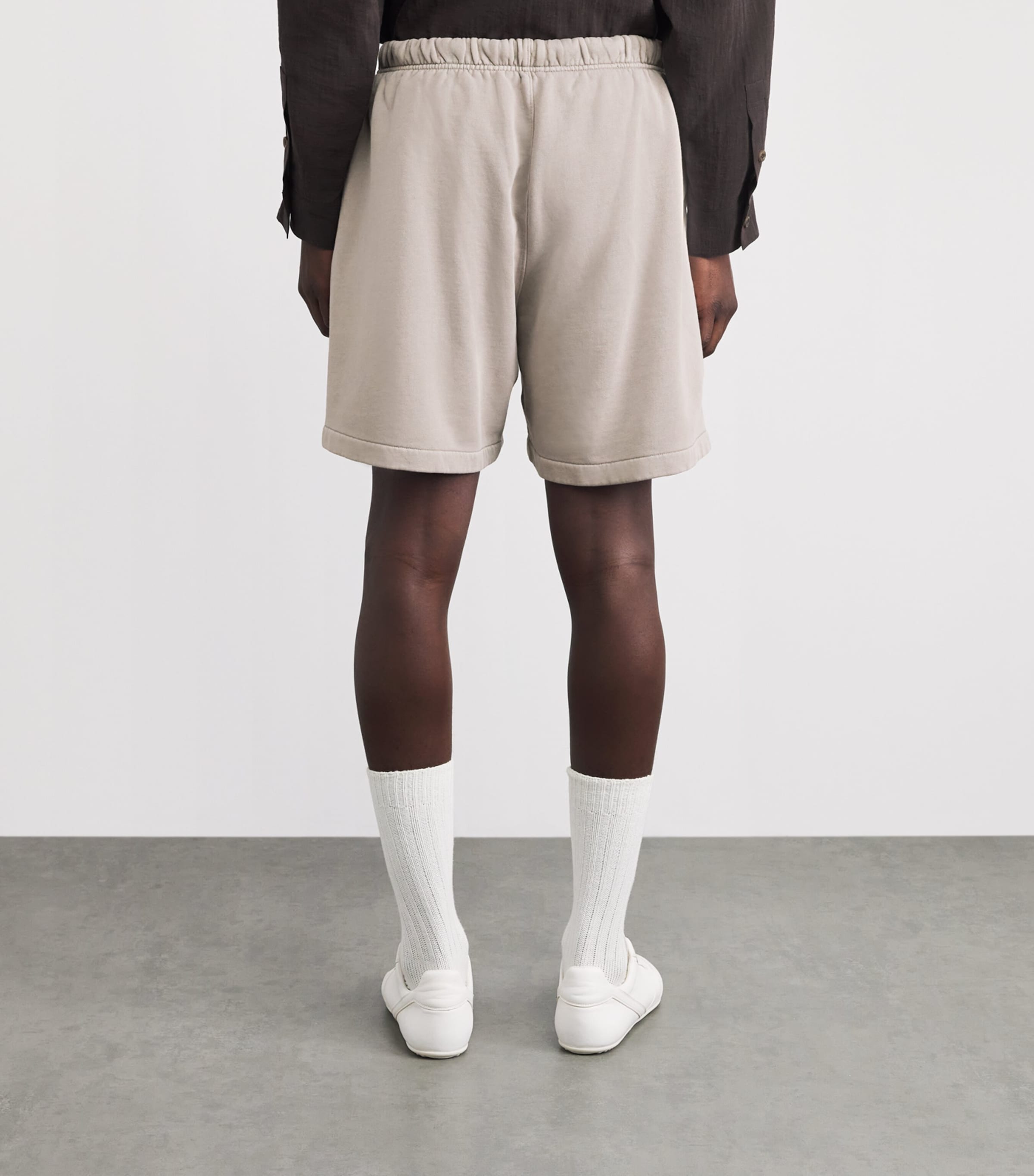 FEAR OF GOD ESSENTIALS Mens Cotton Logo Sweat Shorts Faded Seal Image 5