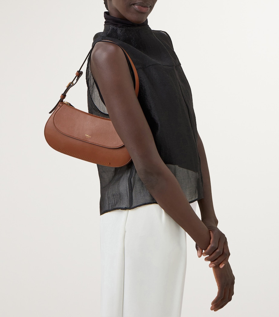 Leather Clovelly Shoulder Bag BRIGHT OAK Image 6