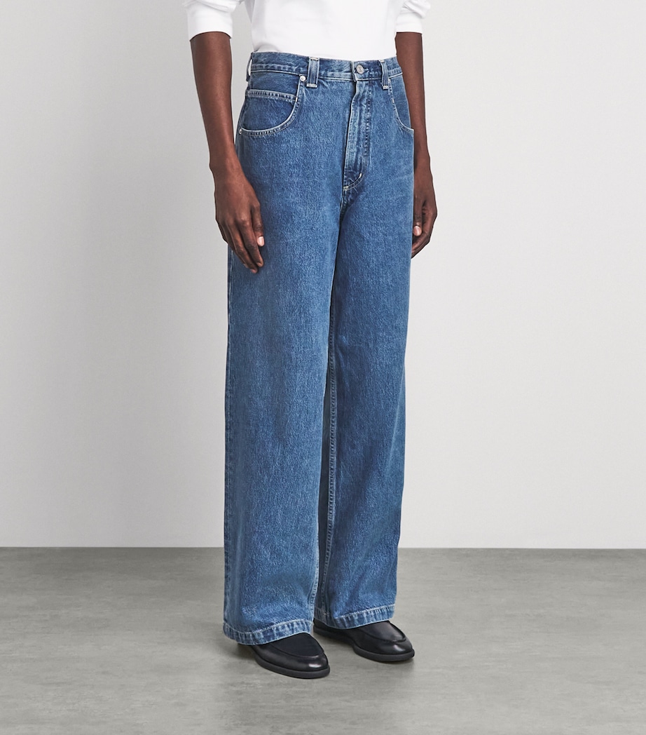 AGOLDE Mens Wide-Leg Grover Jeans Brigade Image 4